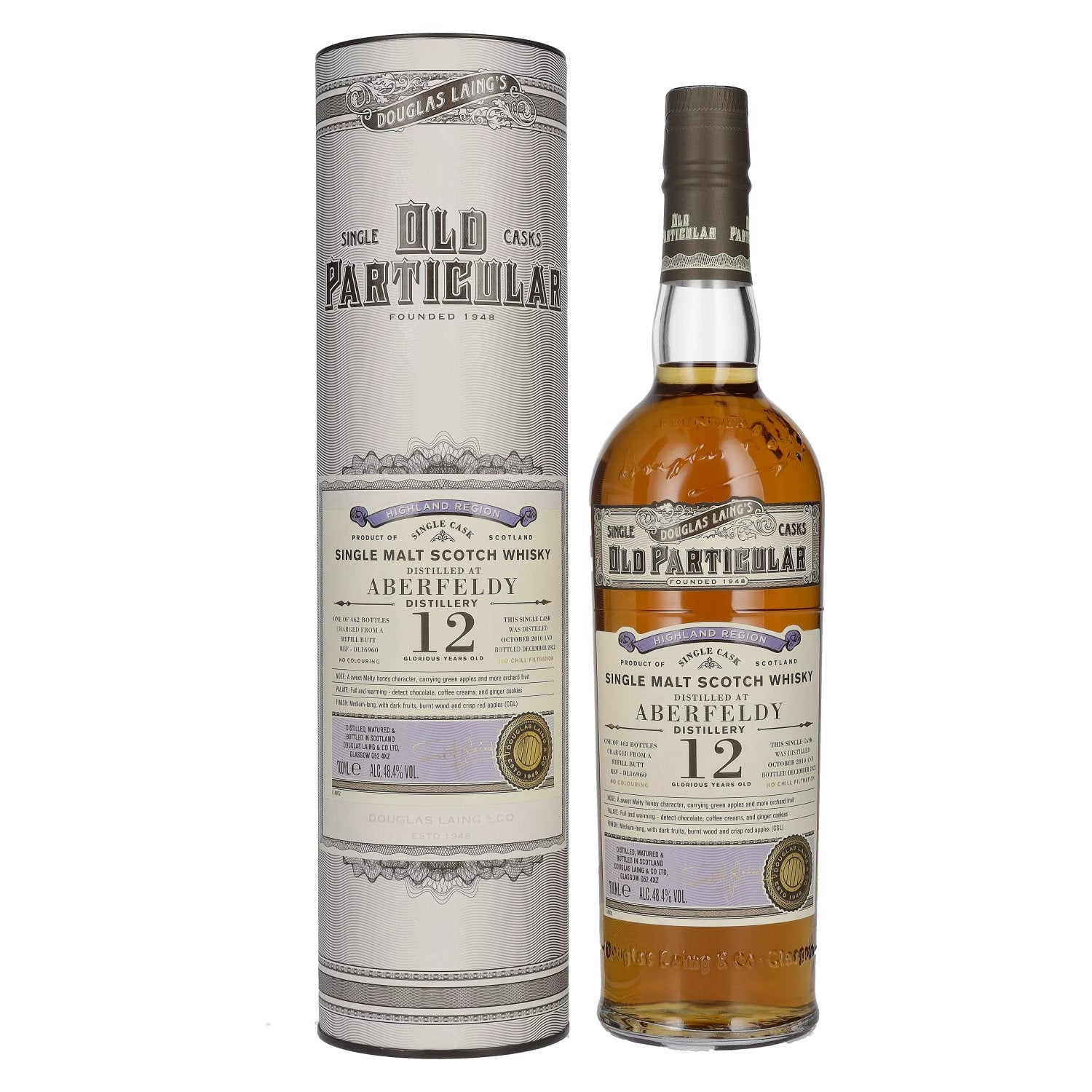 Douglas Laing OLD PARTICULAR Aberfeldy 12 Years Old Single Cask Malt 2010 48,4% Vol. 0,7l in Giftbox