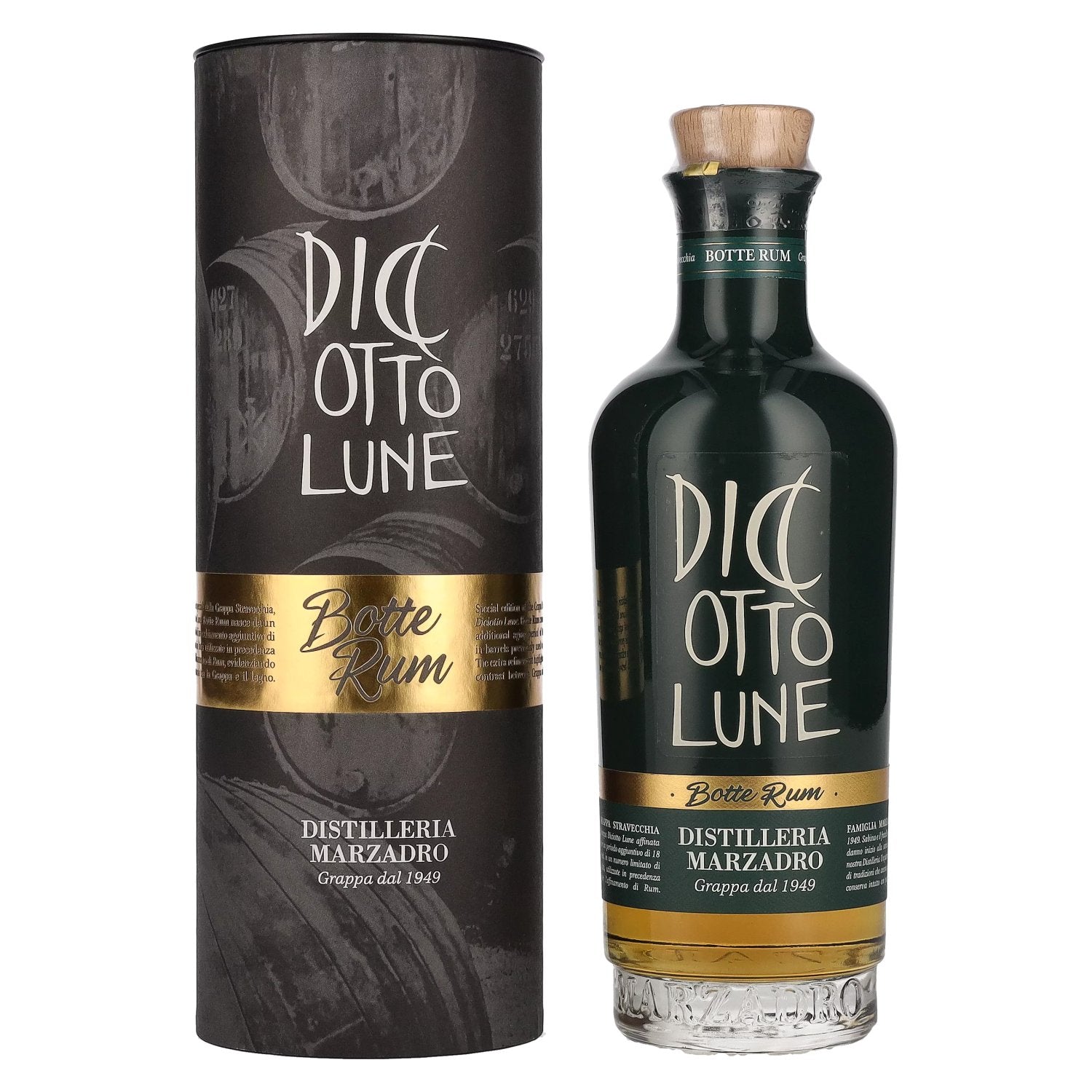 Marzadro DICIOTTO Lune Botte Rum 42% Vol. 0,5l in Giftbox