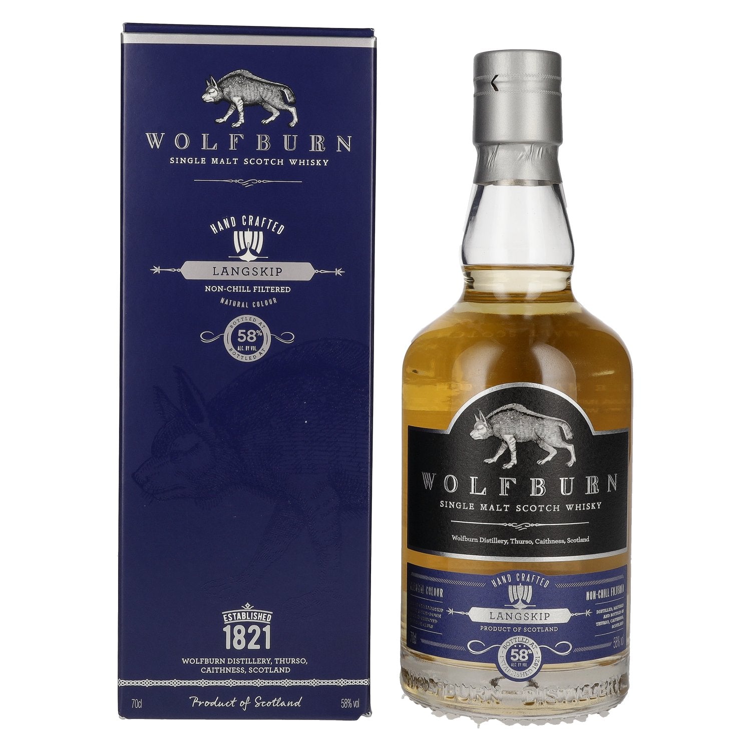 Wolfburn LANGSKIP Single Malt Scotch Whisky 58% Vol. 0,7l in Giftbox