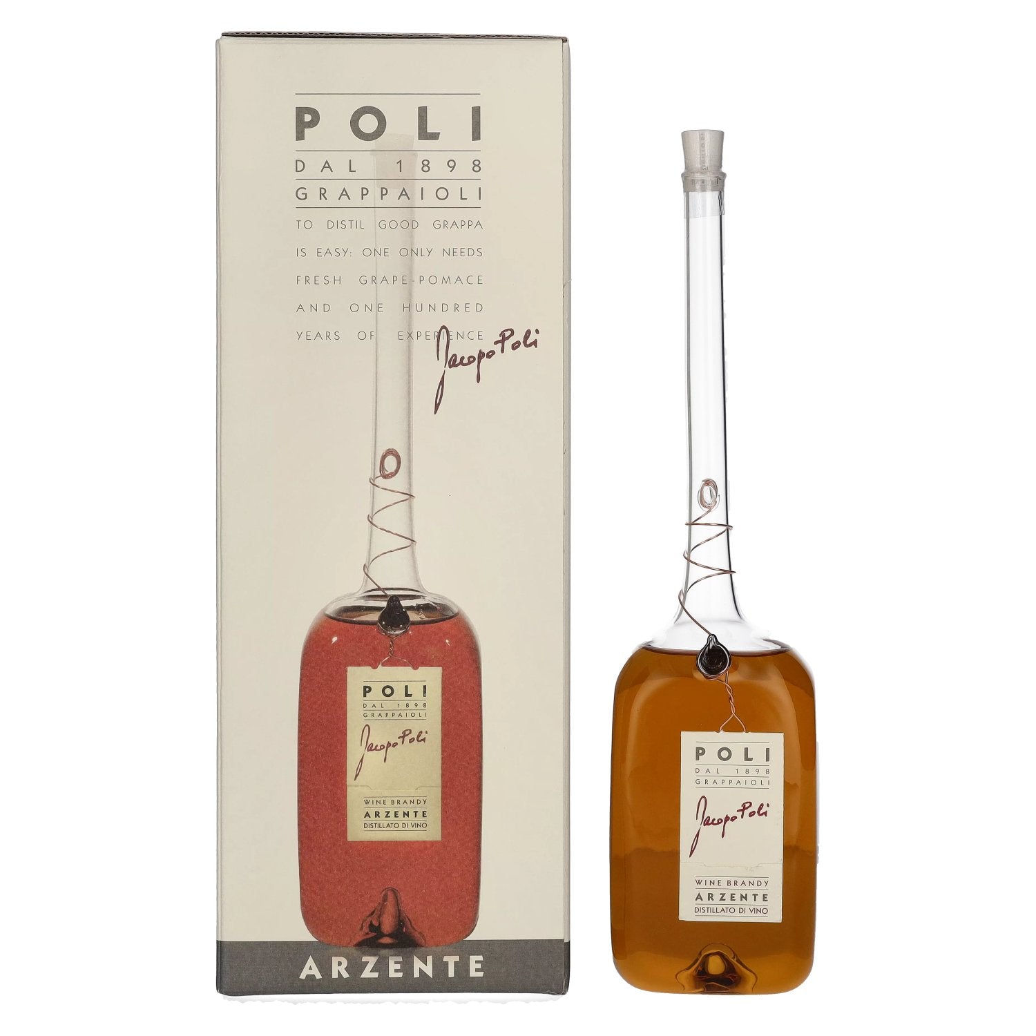 Poli Wine Brandy Arzente 40% Vol. 0,5l in Giftbox