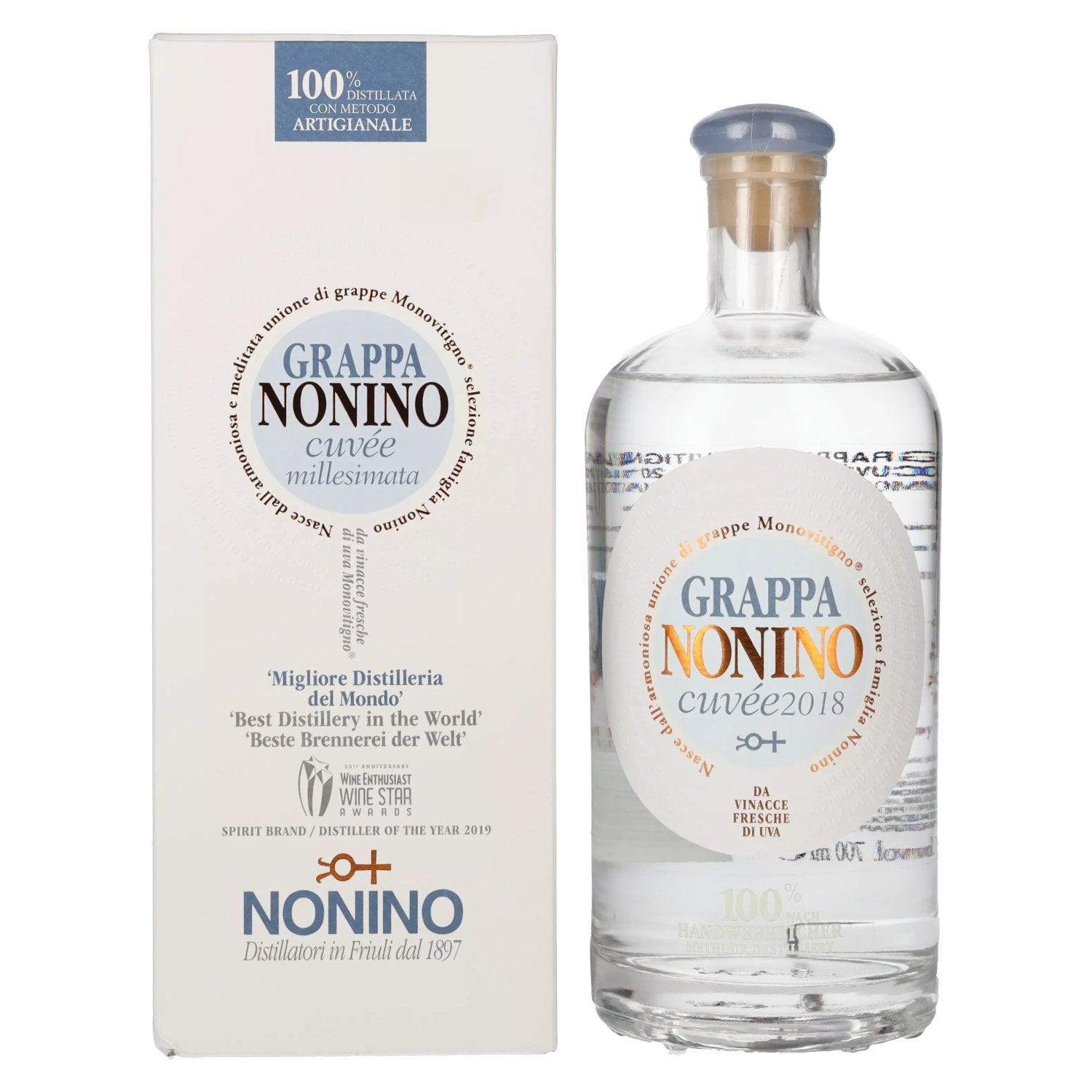 Nonino Grappa Millesimata Cuvee 40% Vol. 0,7l in Giftbox