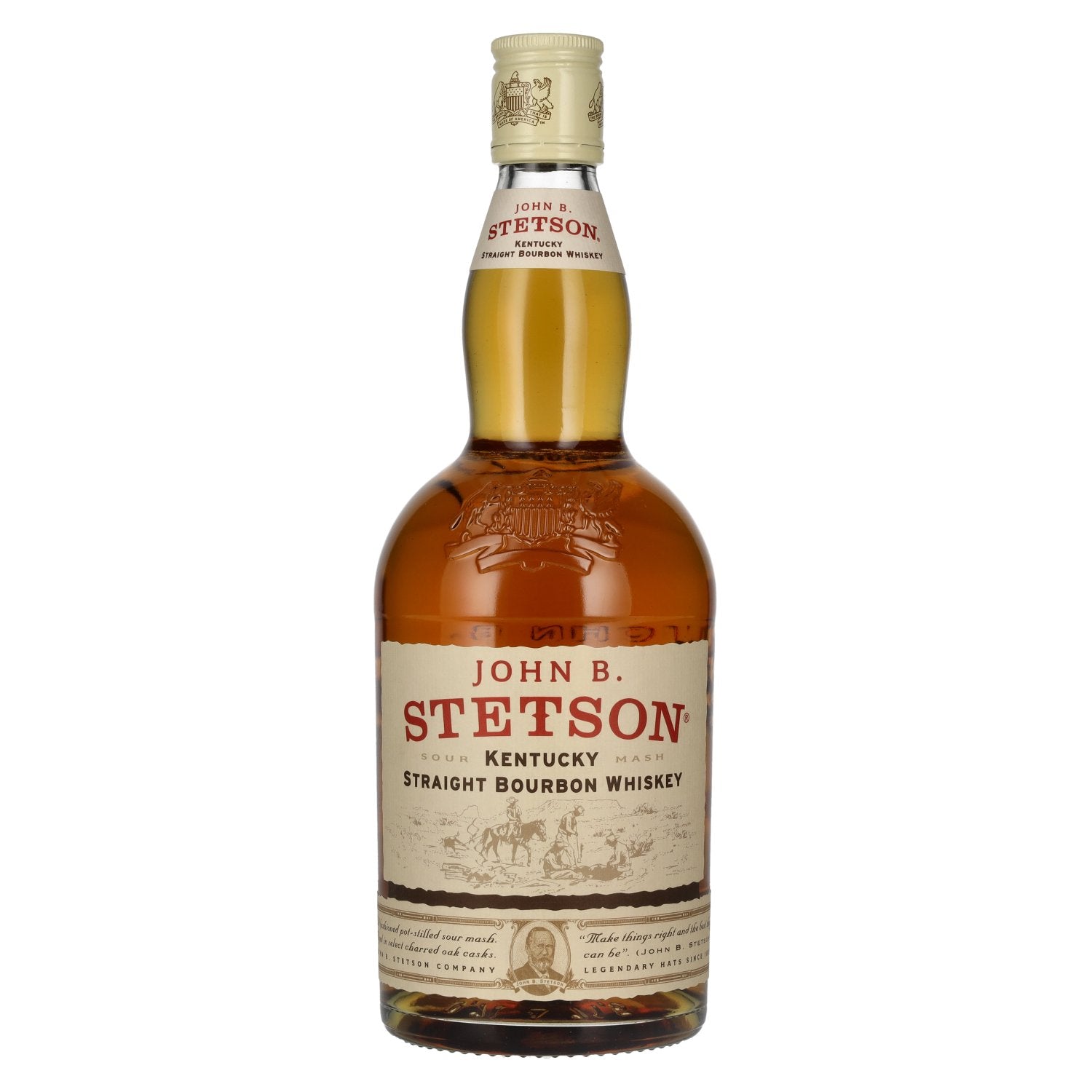 John B. Stetson Kentucky Straight Bourbon Whiskey 42% Vol. 0,7l