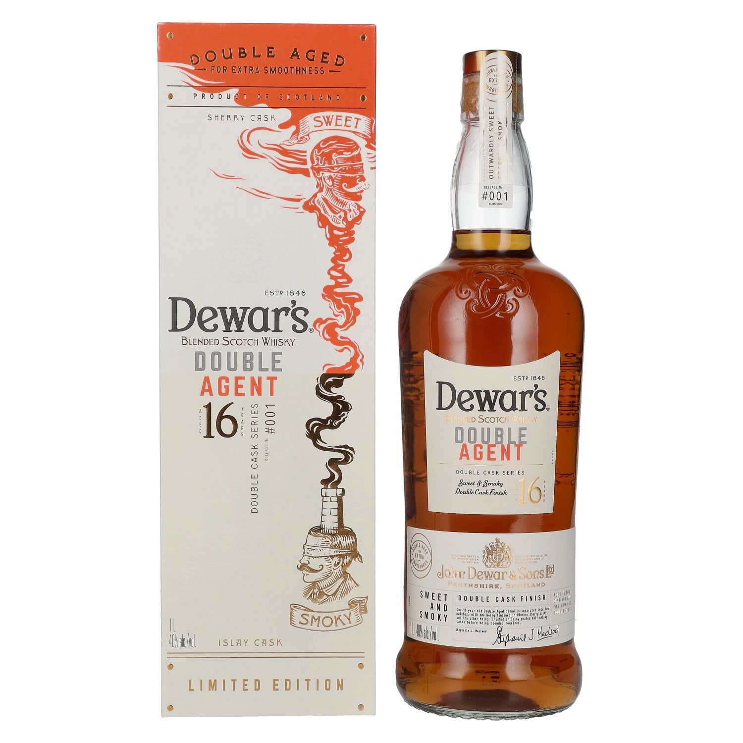 Dewar's 16 Years Old Blended Scotch Whisky Double Aged 40% Vol. 1l in Giftbox