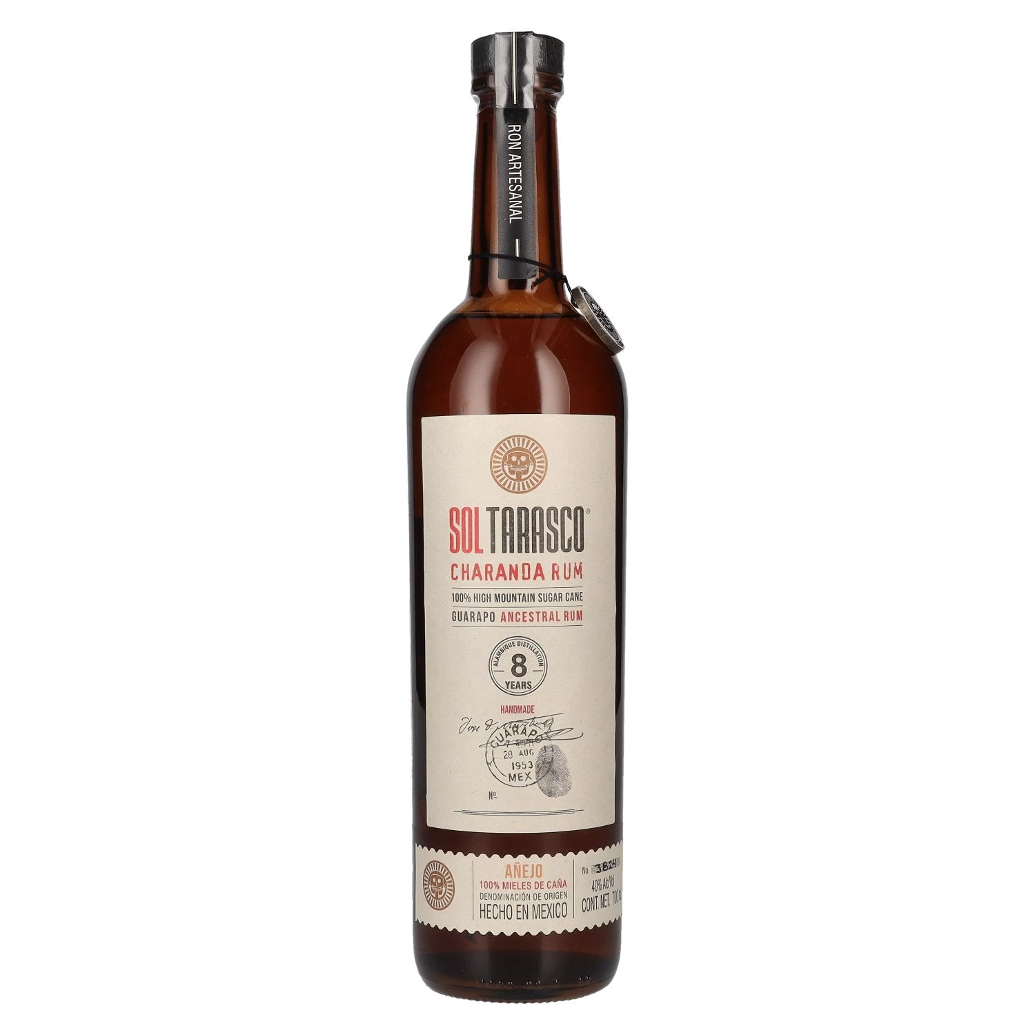 Sol Tarasco 8 Years Old ANEJO Charanda Rum 40% Vol. 0,7l