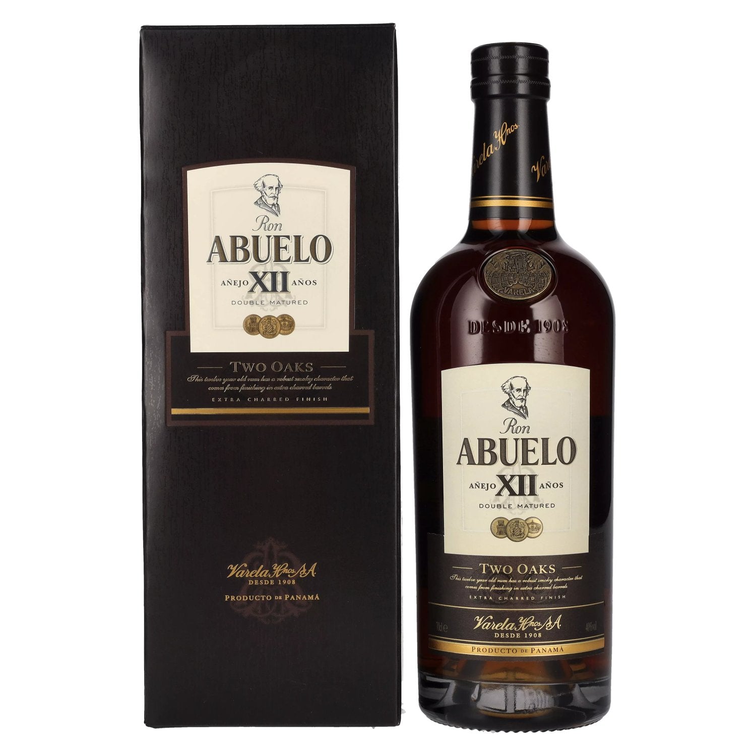 Ron Abuelo Anejo XII Anos TWO OAKS Double Matured 40% Vol. 0,7l in Giftbox