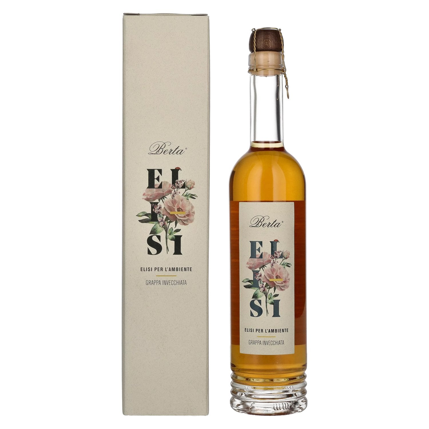 Berta Grappa Elisi 43% Vol. 0,5l in Giftbox