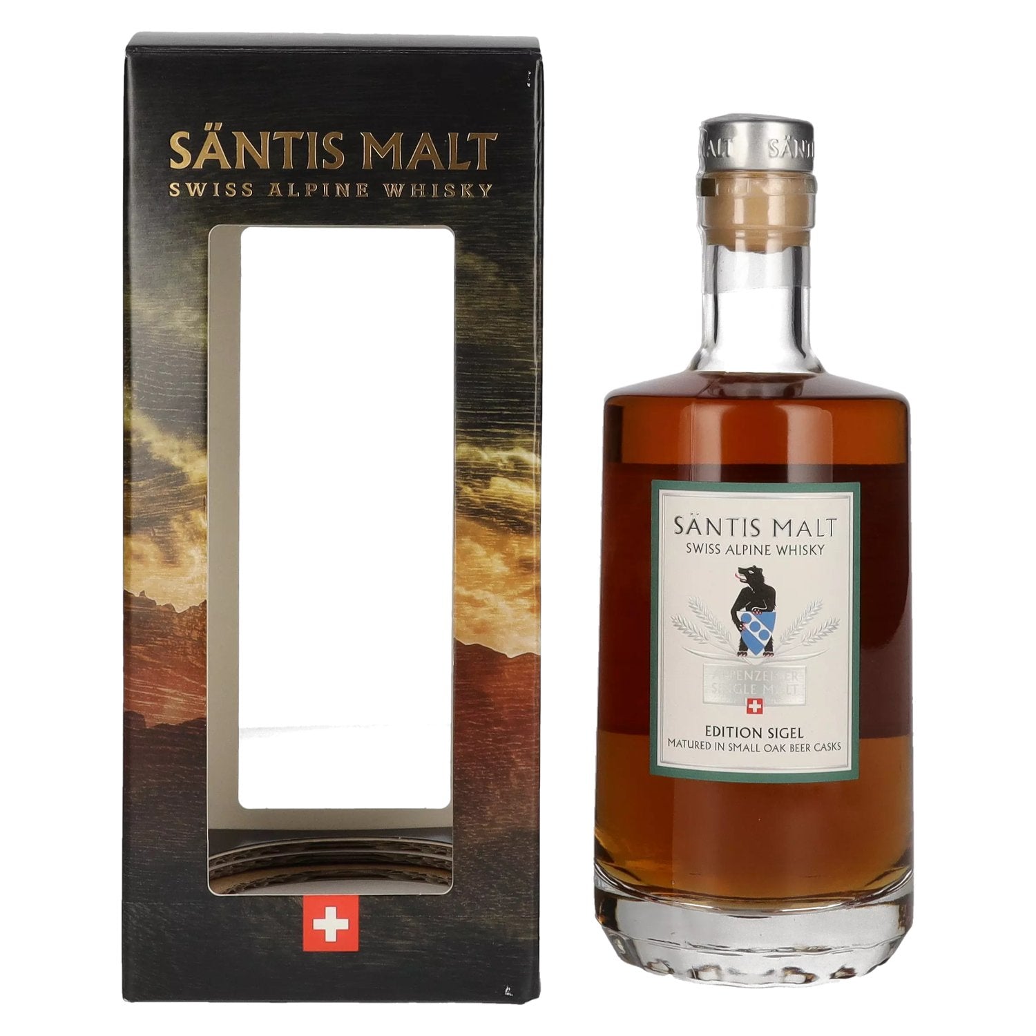 Saentis Malt Appenzeller Single Malt EDITION SIGEL 40% Vol. 0,5l in Giftbox