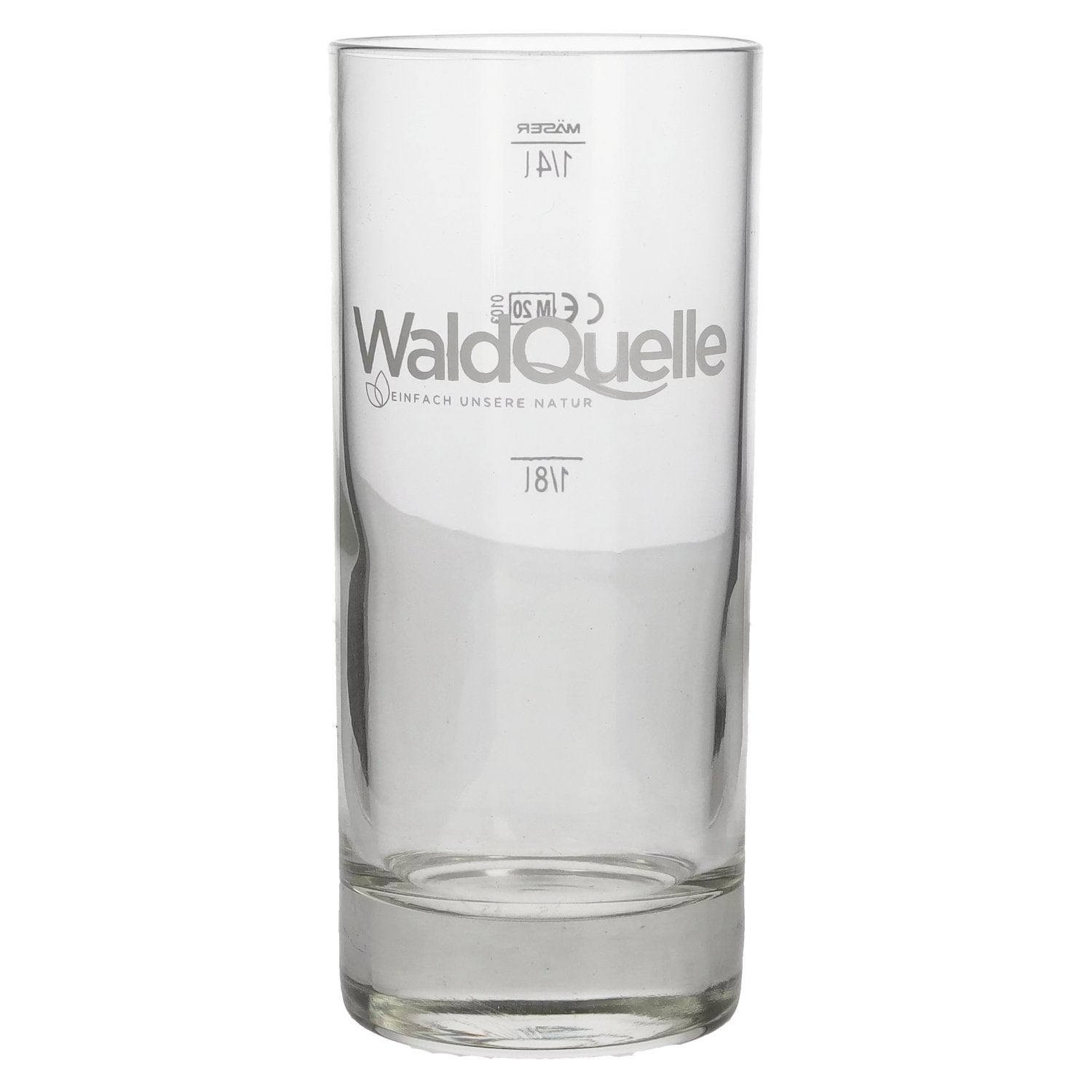 Waldquelle glass 0,25l with calibration