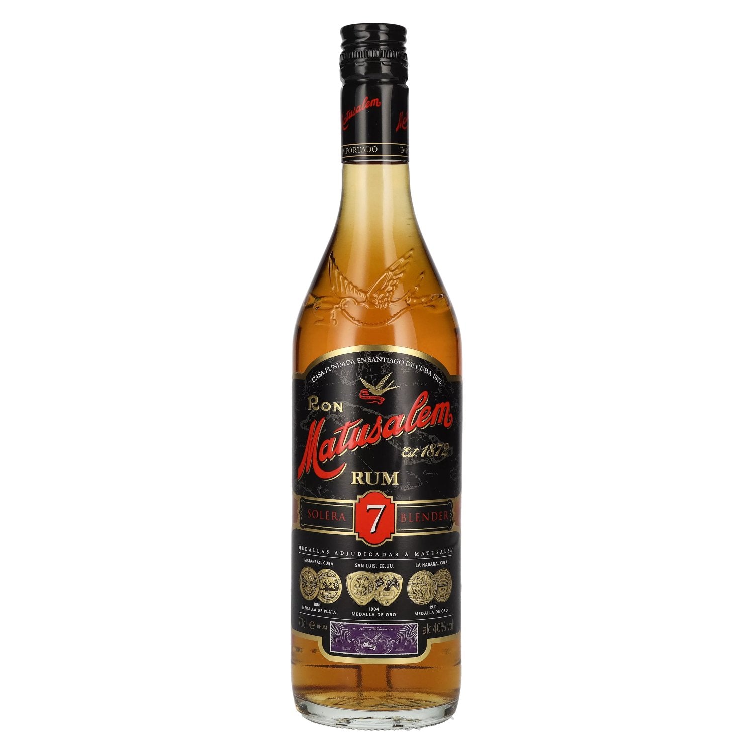 Buy Ron Matusalem 7 Solera Blender Rum 40% Vol. 0,7l – Dominican Rum ...