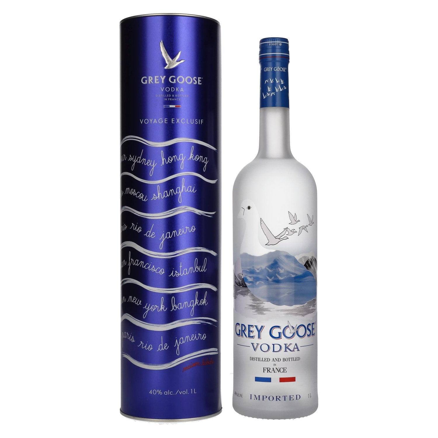 Grey Goose Vodka MAISON LABICHE Limited Edition 40% Vol. 1l in Tinbox