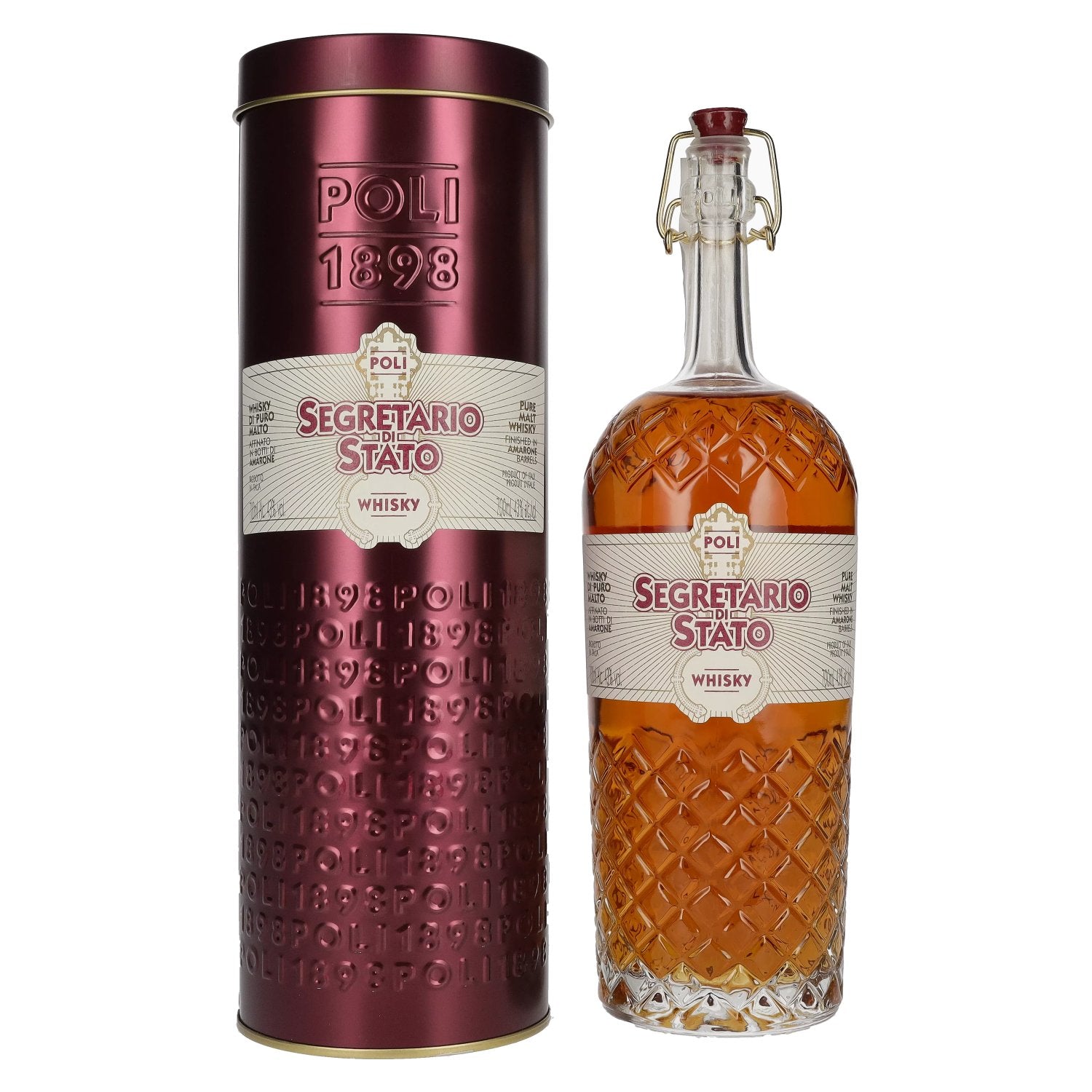 POLI SEGRETARIO DI STATO ウイスキー Buy Poli Segretario di Stato Pure Malt Whisky 43% Vol. 0,7l in