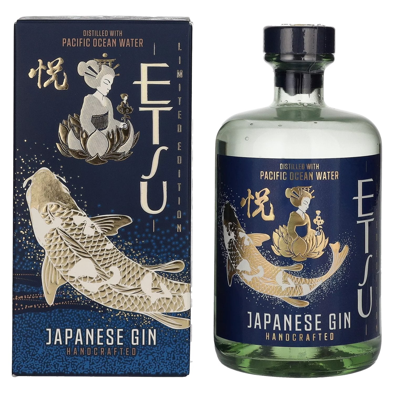 Etsu Japanese Gin PACIFIC OCEAN WATER Limited Edition 45% Vol. 0,7l in Giftbox