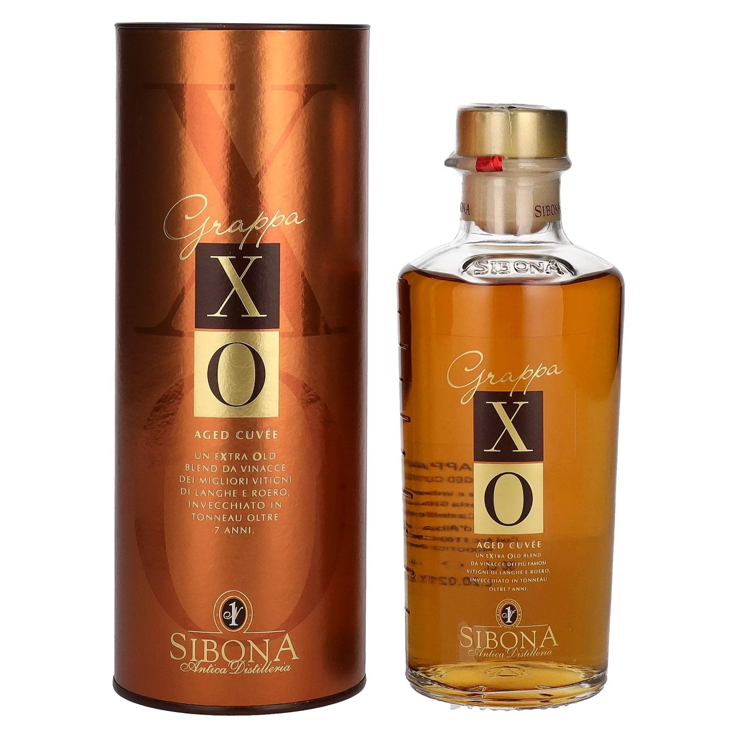 Sibona Grappa XO Aged Cuvee 44% Vol. 0,5l in Giftbox