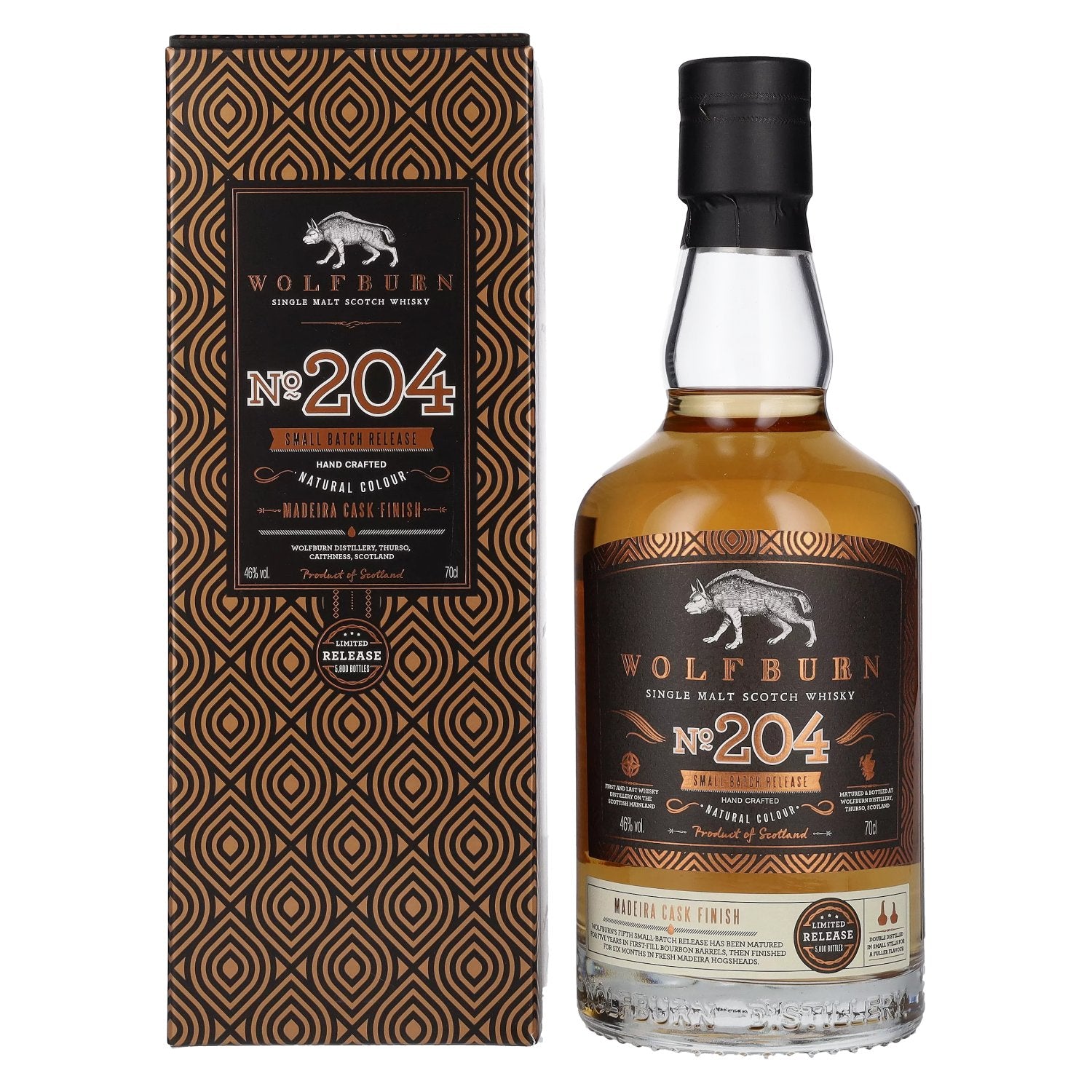 Wolfburn N204 Single Malt Scotch Whisky Small Batch Release 46% Vol. 0,7l in Giftbox