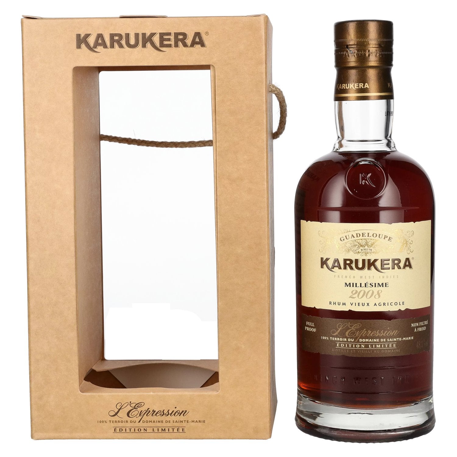 Karukera L'Expression MILLESIME Rhum Vieux Agricole 2008 48,1% Vol. 0,7l in Giftbox