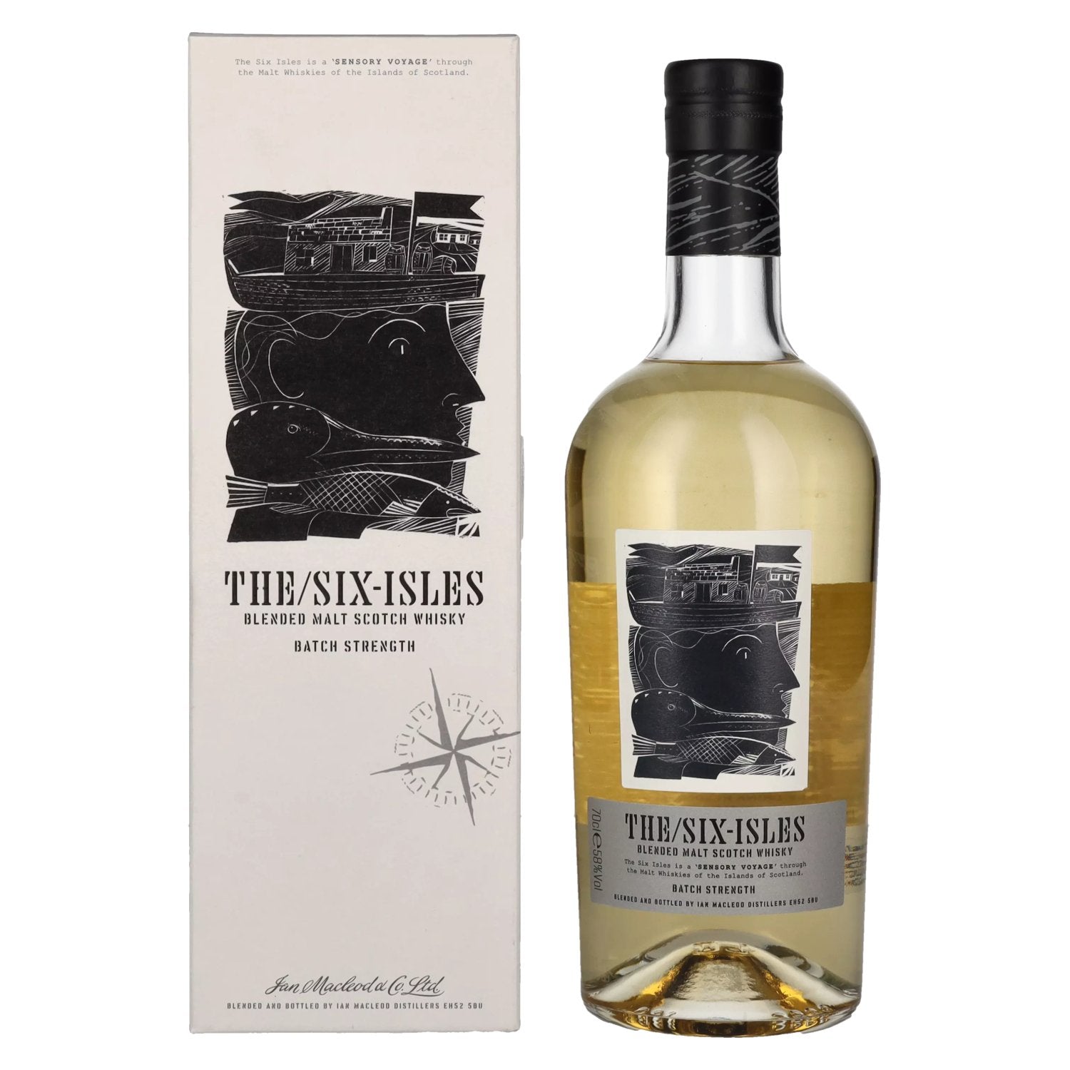 The Six Isles Blended Malt Scotch Whisky BATCH STRENGTH 58% Vol. 0,7l in Giftbox