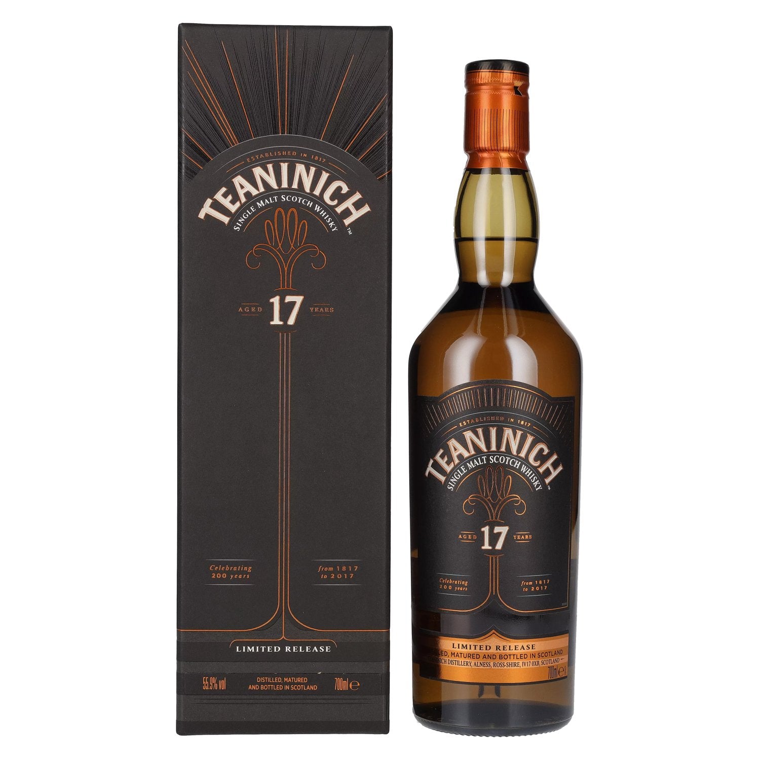 Teaninich 17 Years Old Single Malt Scotch Whisky Limited Release 2017 55,9% Vol. 0,7l in Giftbox