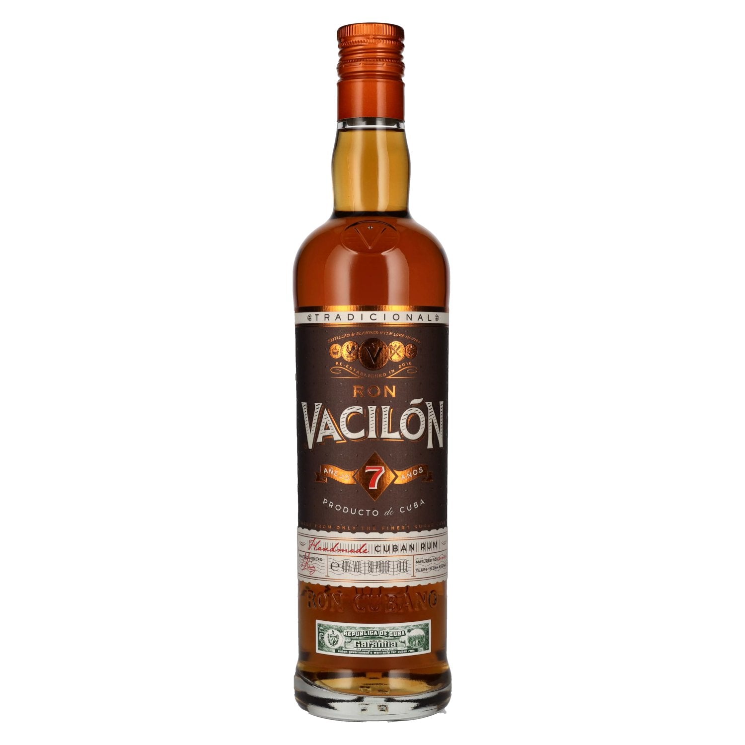 Ron Vacilon TRADICIONAL Anejo 7 Anos 40% Vol. 0,7l