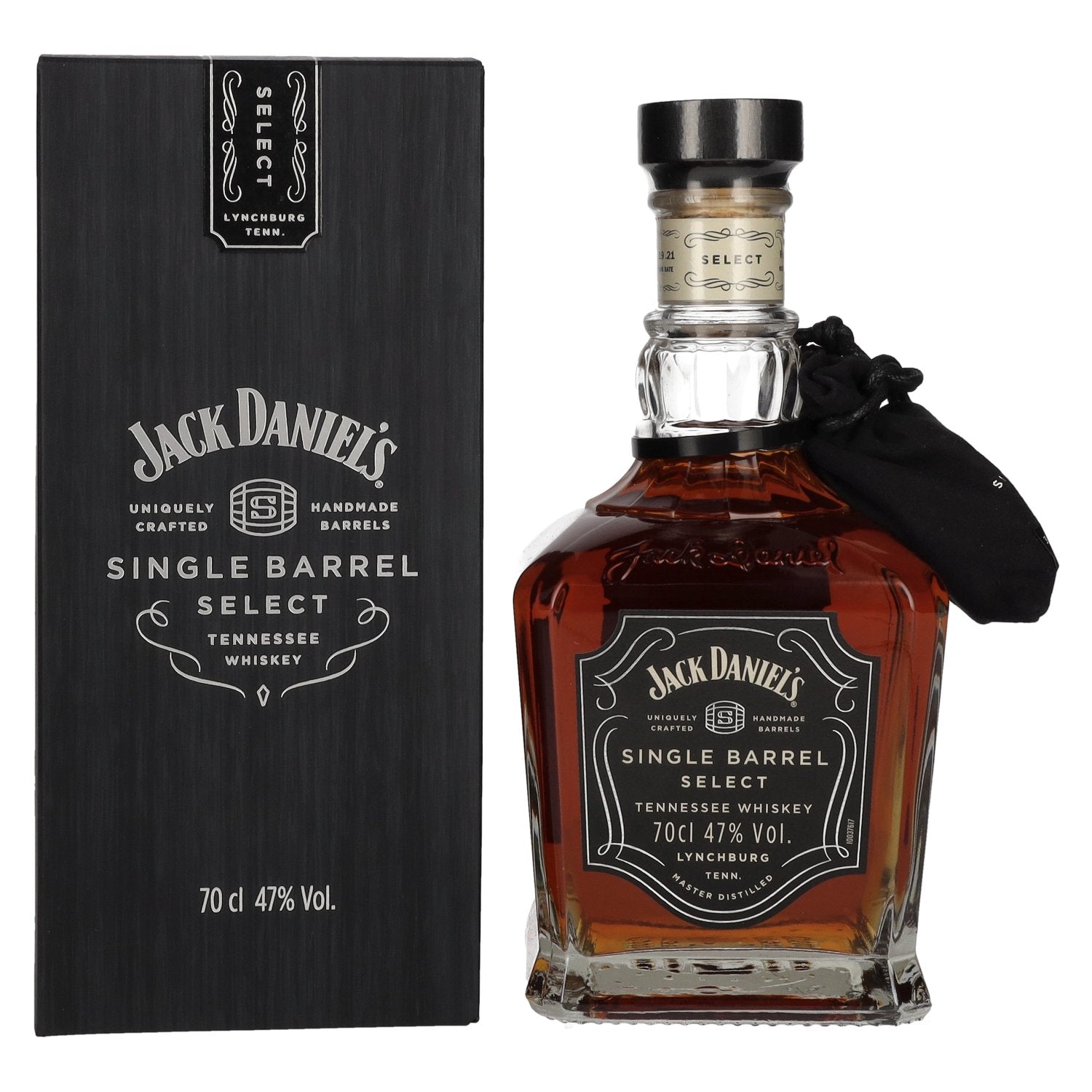 Jack Daniel's Select Single Barrel Tennessee Whiskey 47% Vol. 0,7l in Giftbox with Whisky Stones