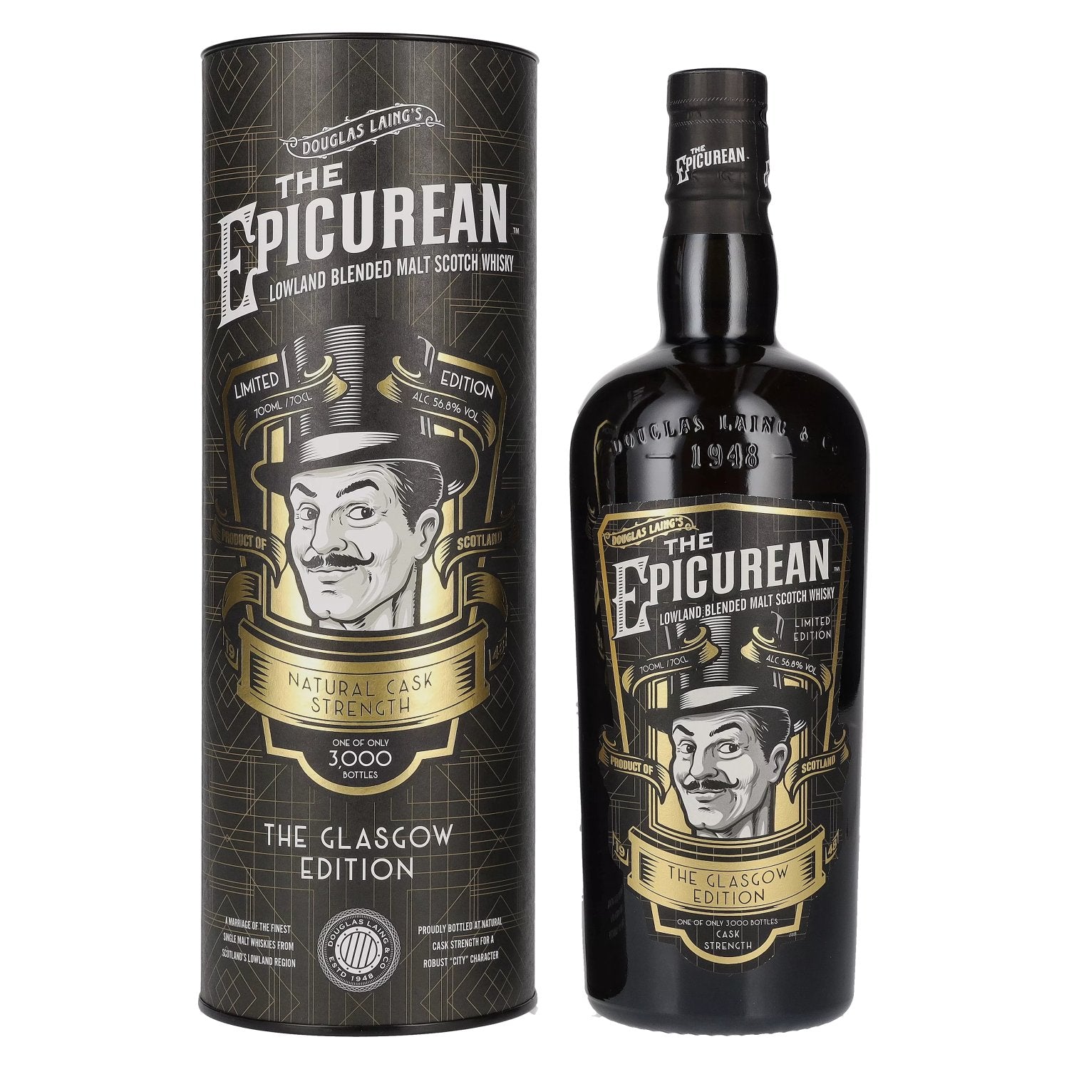 Douglas Laing THE EPICUREAN glassgow Limited Edition 2022 56,8% Vol. 0,7l in Giftbox