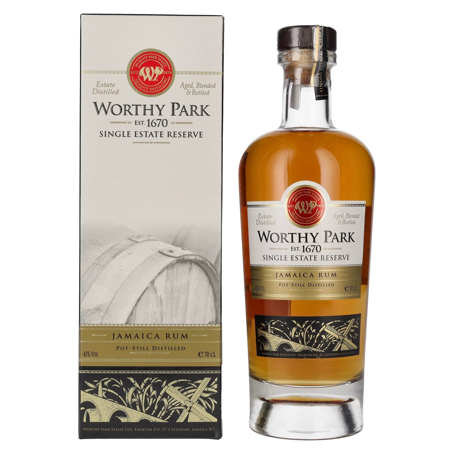 Worthy Park Single Estate Reserve Jamaica Rum 45% Vol. 0,7l in Giftbox