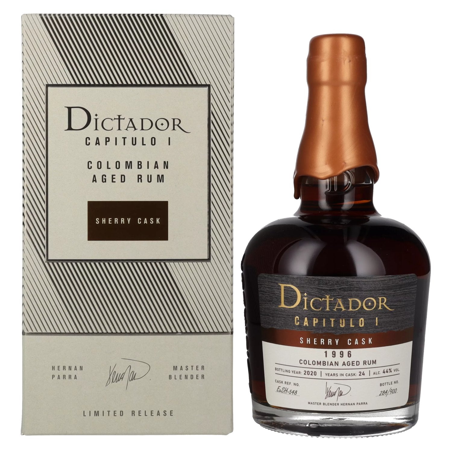 Dictador CAPITULO I 24 Years Old Sherry Cask Colombian Aged Rum 1996 44% Vol. 0,7l in Giftbox