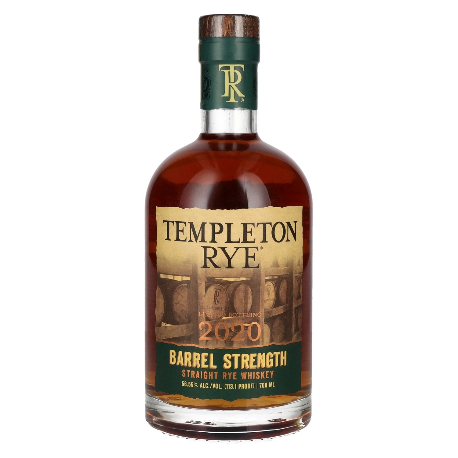 Templeton Rye Barrel Strength Straight Rye Whiskey 2020 56,6% Vol. 0,7l