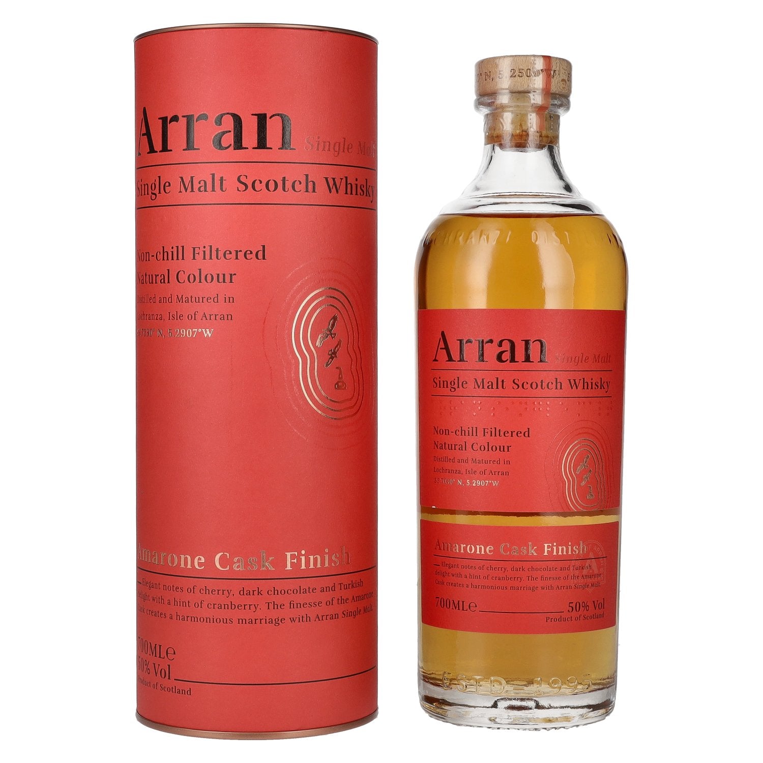 Arran Single Malt Scotch AMARONE CASK FINISH 50% Vol. 0,7l in Giftbox