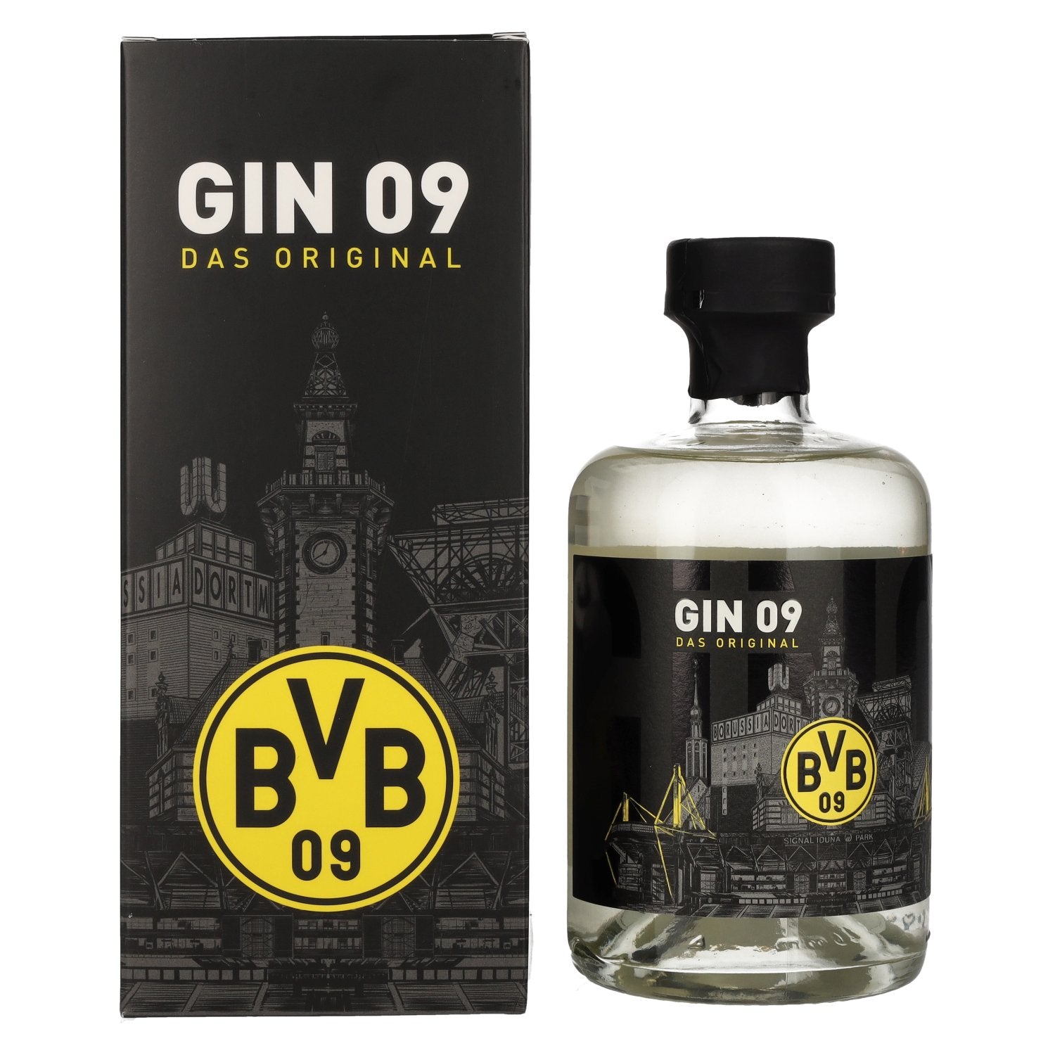 BVB Gin 09 Das Original 43% Vol. 0,5l in Giftbox