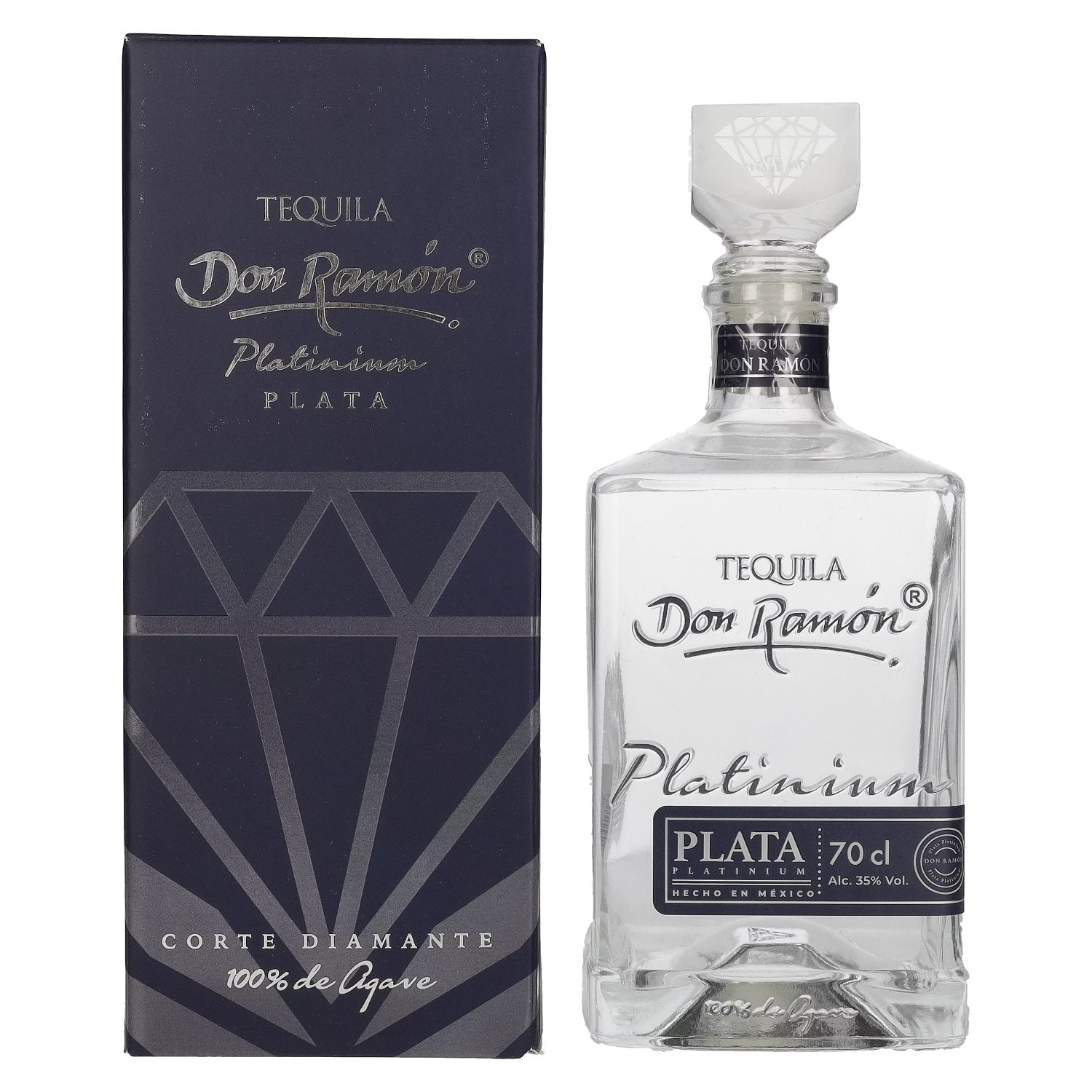 Don Ramon Platinum Plata 100% Agave 35% Vol. 0,7l in Giftbox