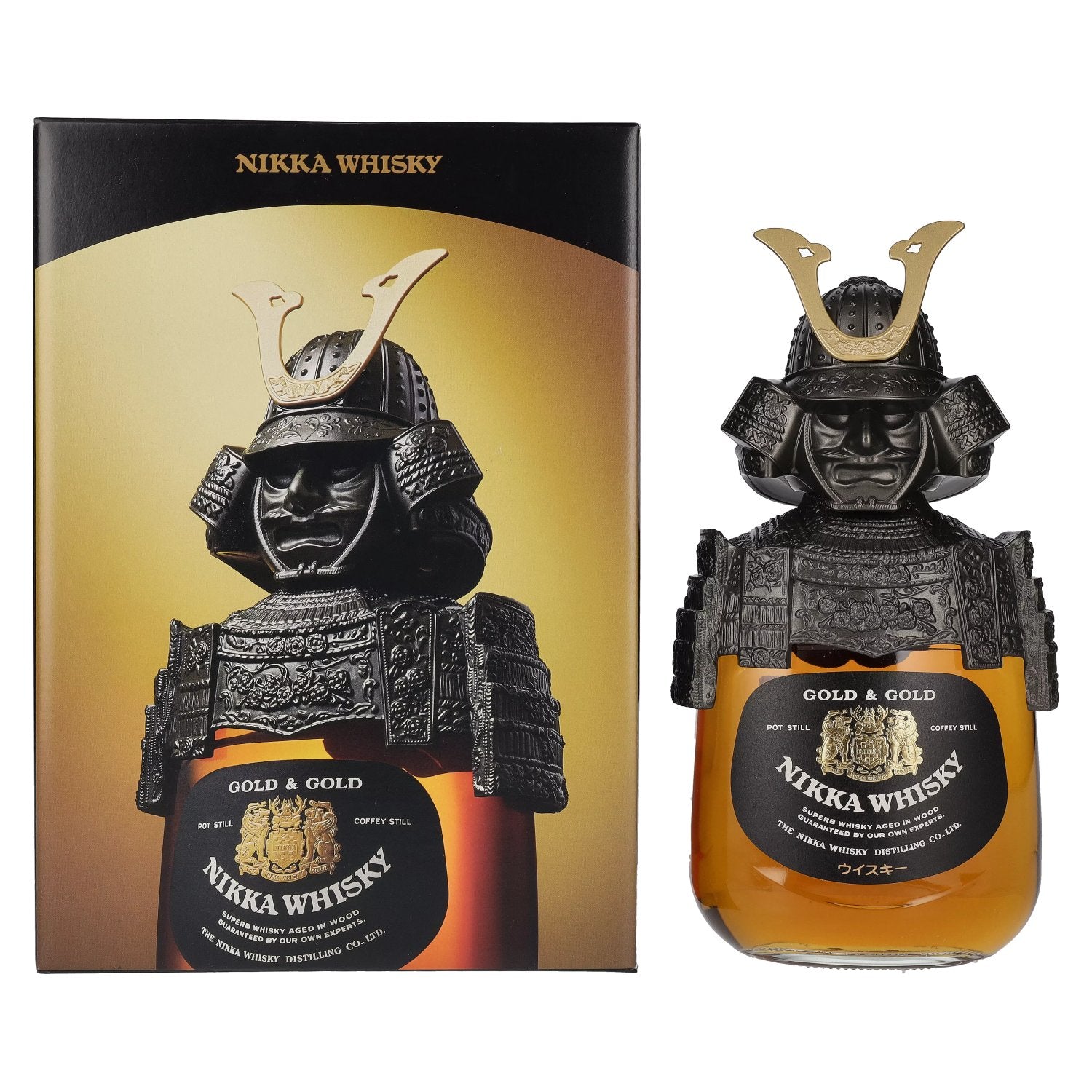 Nikka Gold & Gold Samurai Whisky 43% Vol. 0,75l in Giftbox