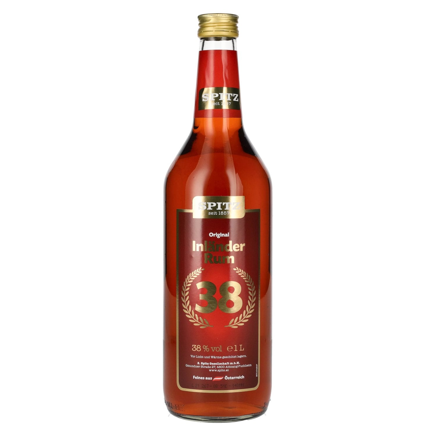 Spitz Inlaender Rum 38% Vol. 1l