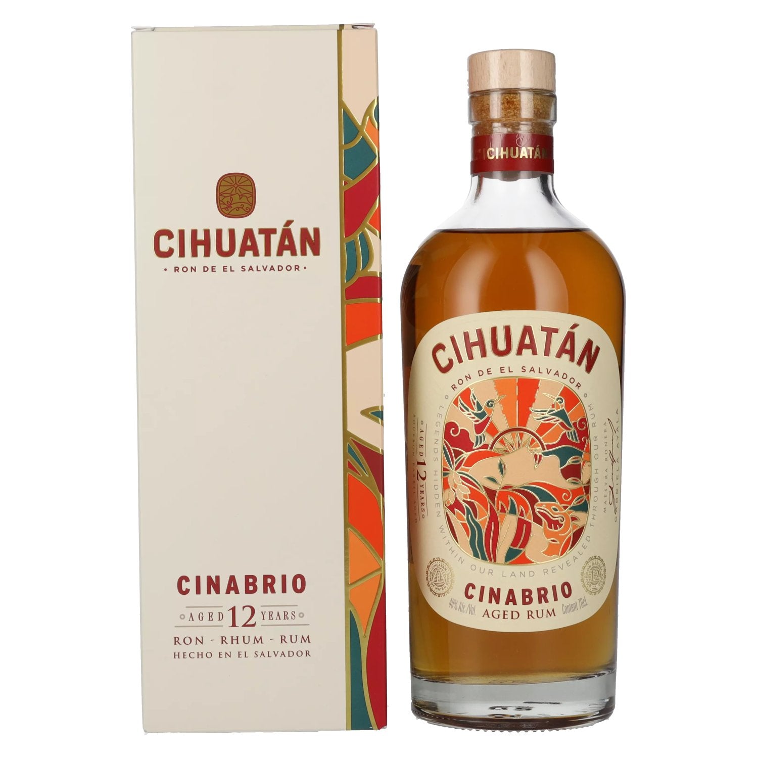 Cihuatan 12 Years CINABRIO Rum El Salvador 40% Vol. 0,7l in Giftbox