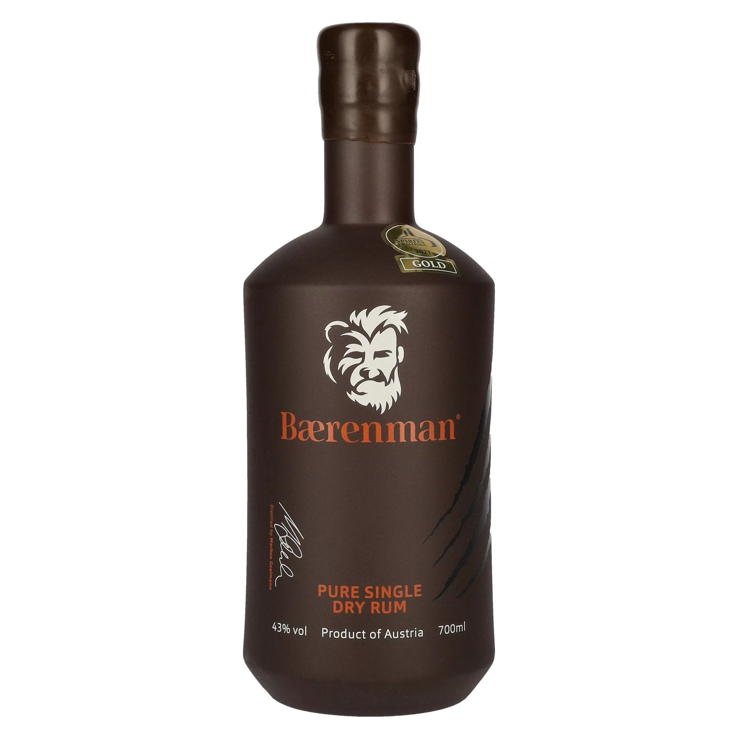 Baerenman Pure Single Dry Rum 43% Vol. 0,7l