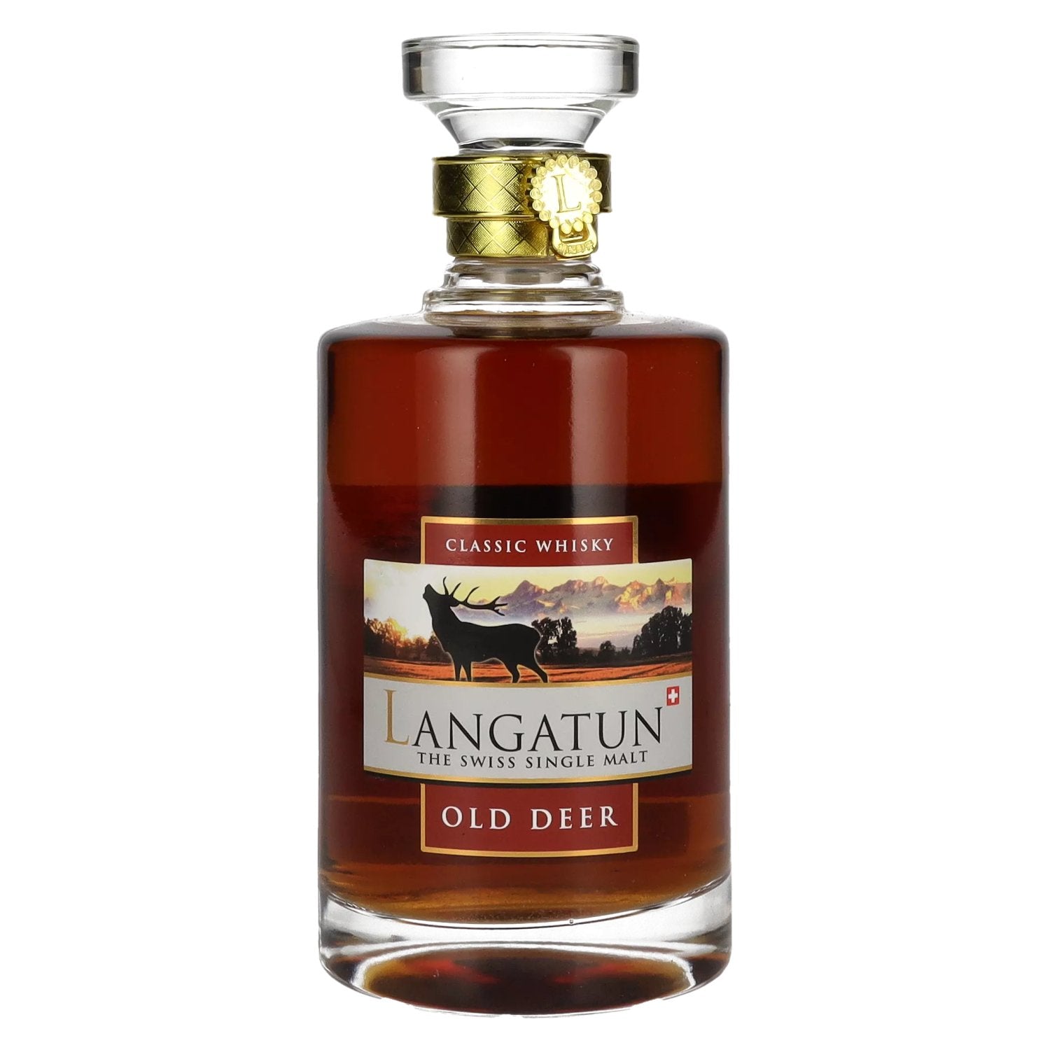 Langatun OLD DEER Swiss Single Malt Whisky 46% Vol. 0,5l