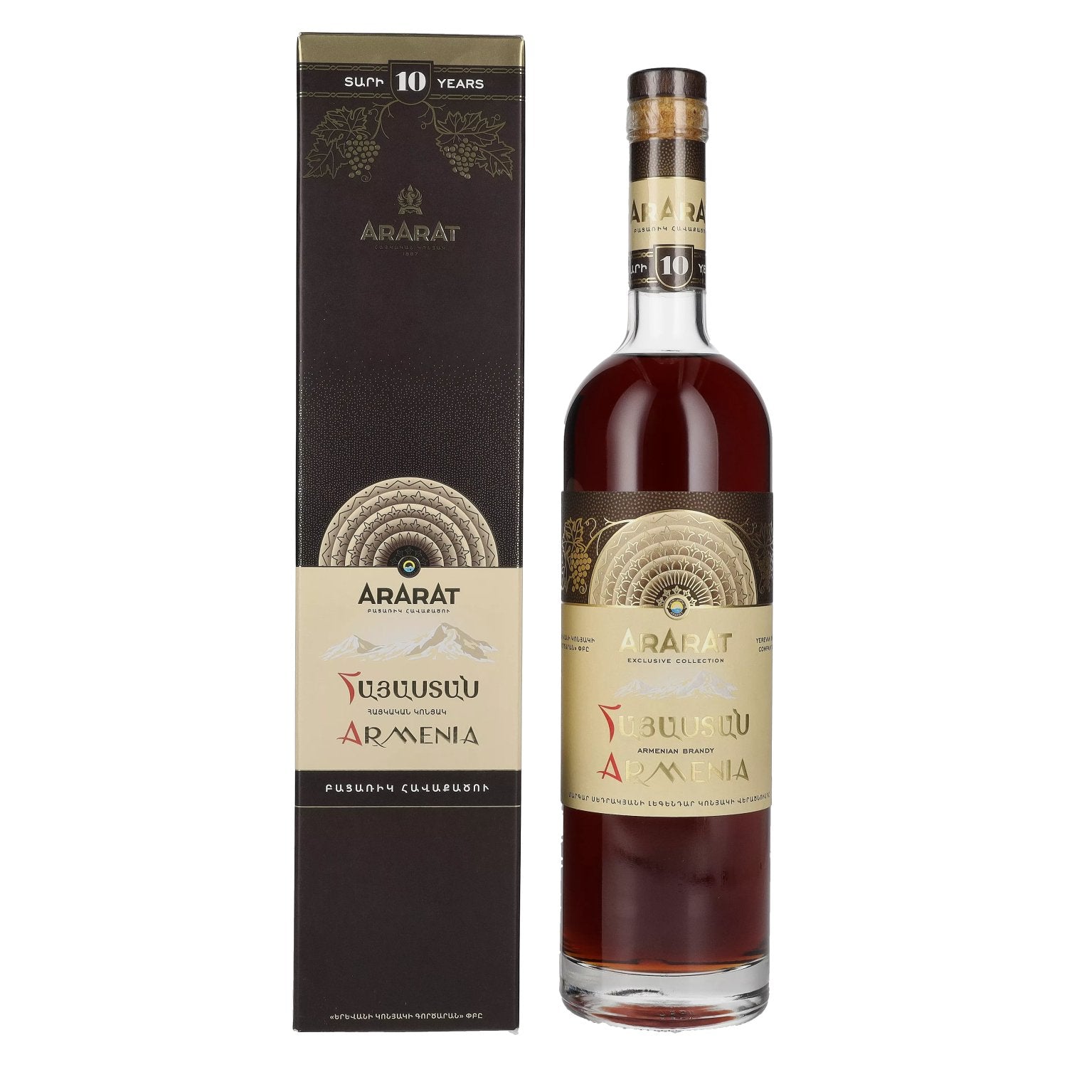 Ararat Armenia 10 Years Old Exclusive Collection 45% Vol. 0,75l in Giftbox