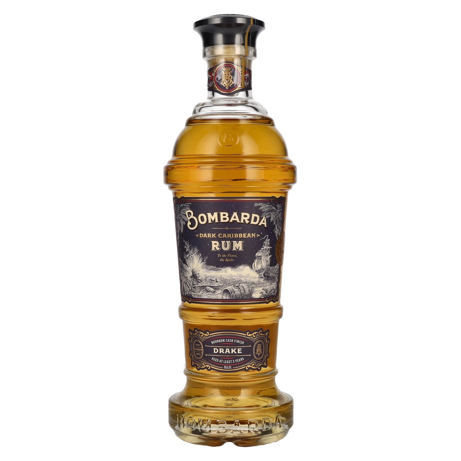 Bombarda DRAKE Dark Caribbean Rum 40% Vol. 0,7l