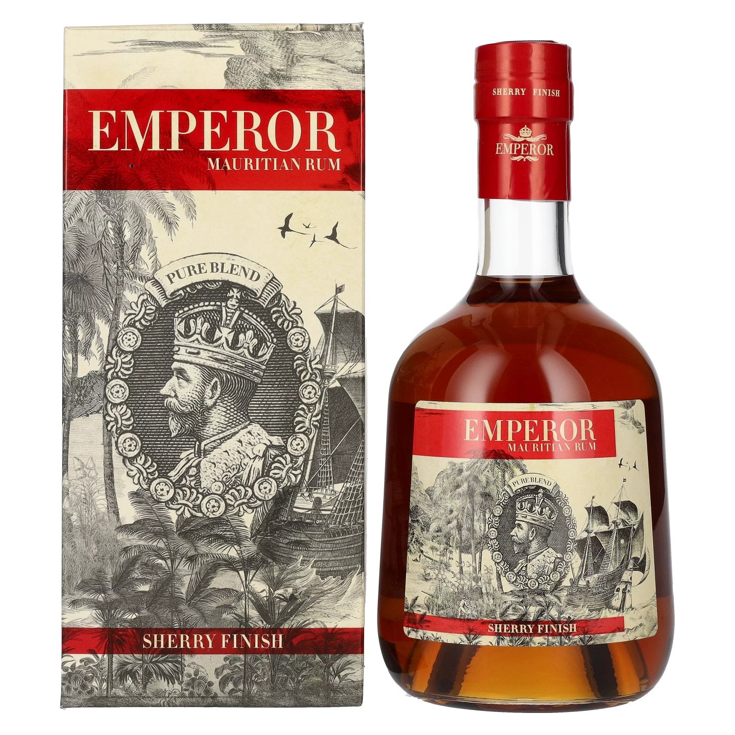 Emperor Mauritian Rum Aged Blend Sherry Finish 40% Vol. 0,7l in Giftbox