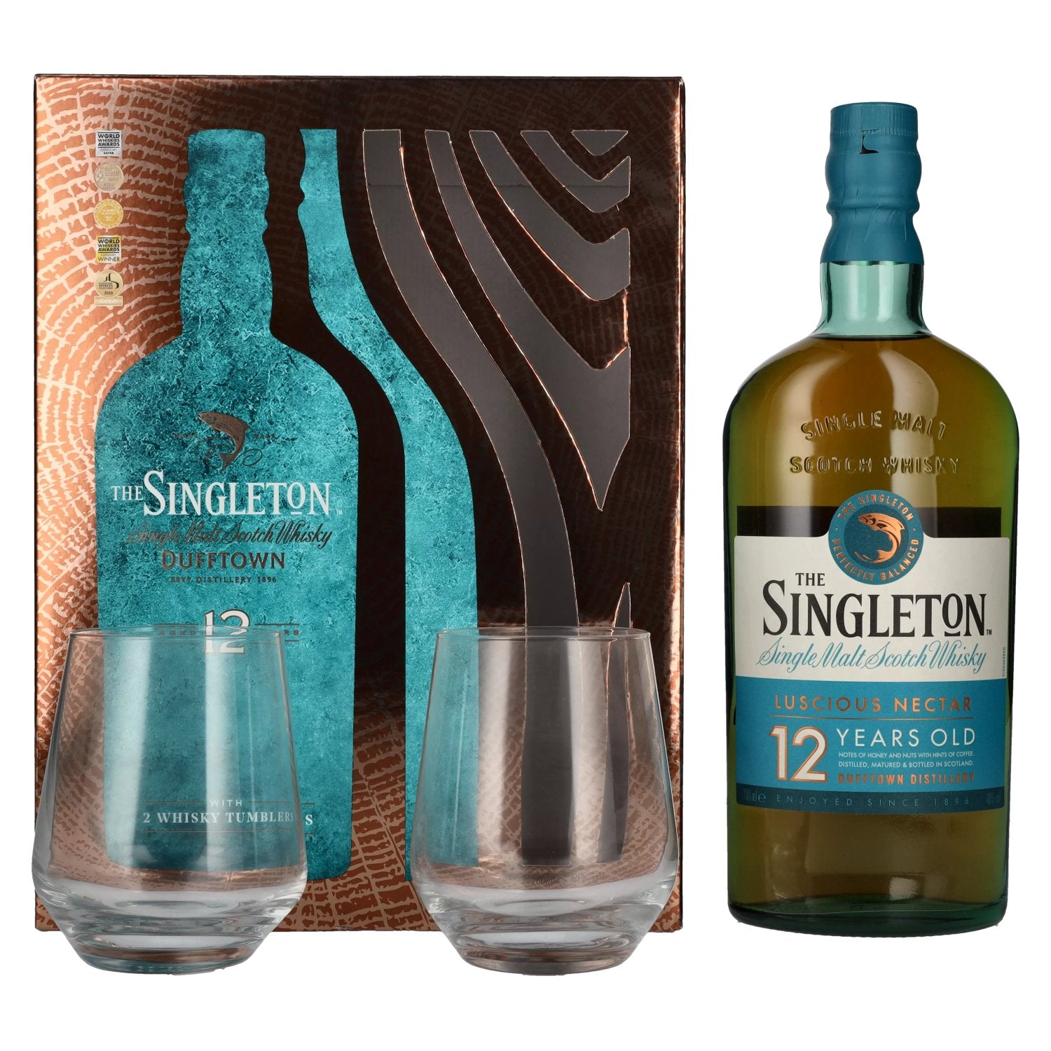 The Singleton Dufftown 12 Years Old LUSCIOUS NECTAR 40% Vol. 0,7l in Giftbox with 2 glasses