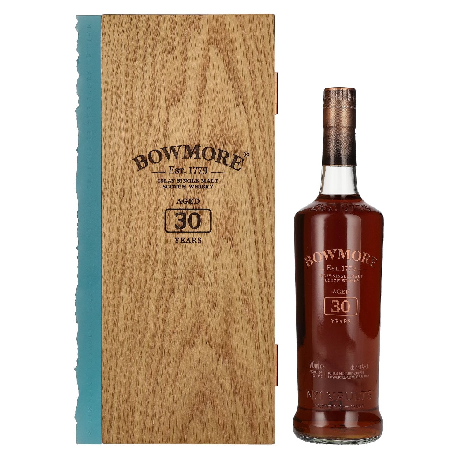 Bowmore 30 Years Old Islay Single Malt 45,3% Vol. 0,7l in Holzkiste