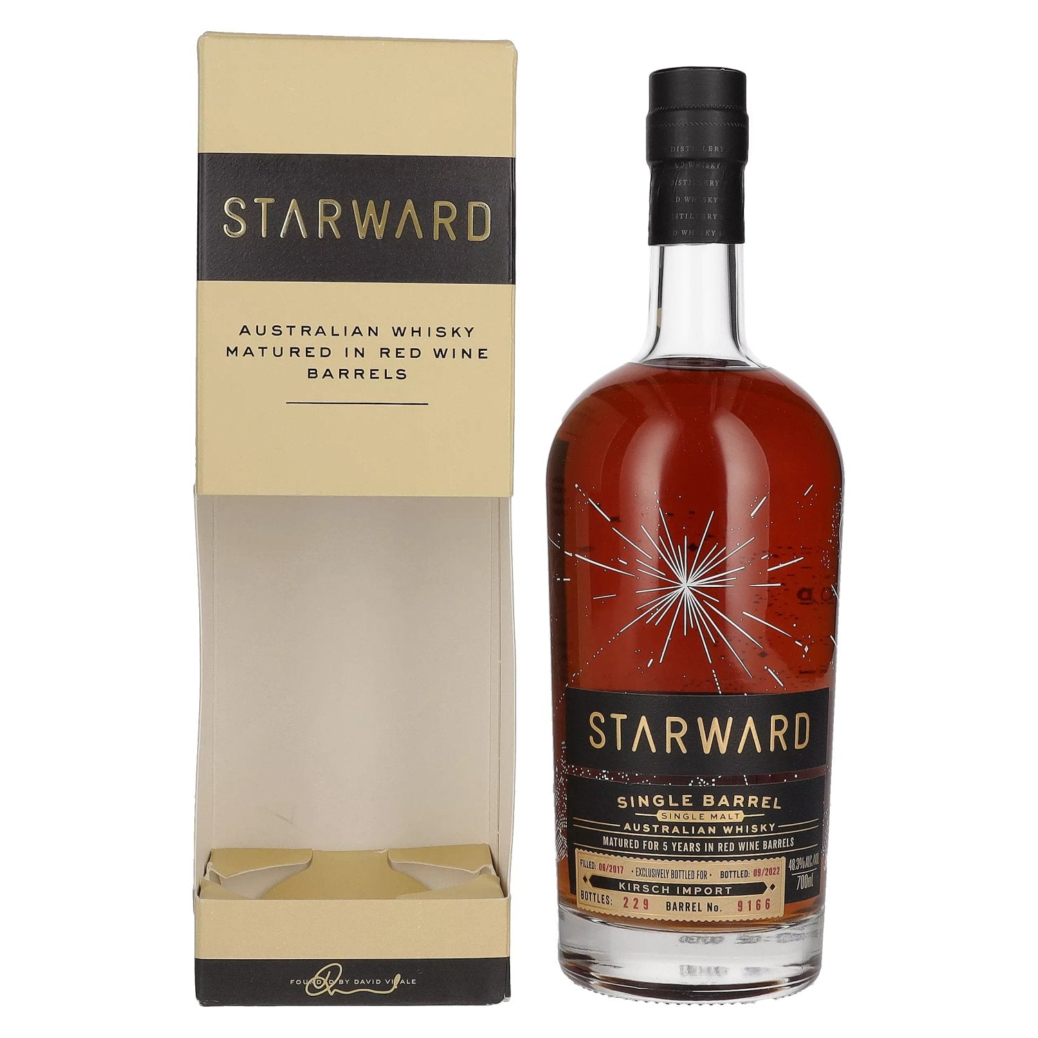 Starward SINGLE BARREL Single Malt Australian Whisky Kirsch Import 2017 48,3% Vol. 0,7l in Giftbox