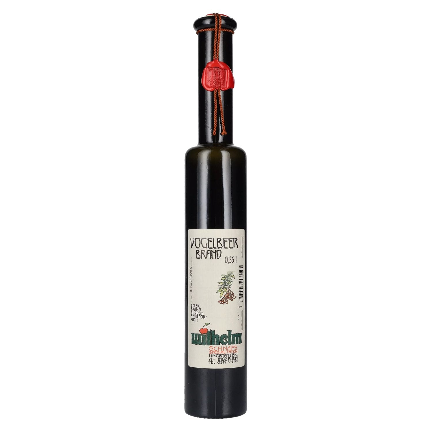 Wilhelm Vogelbeerbrand 39% Vol. 0,35l