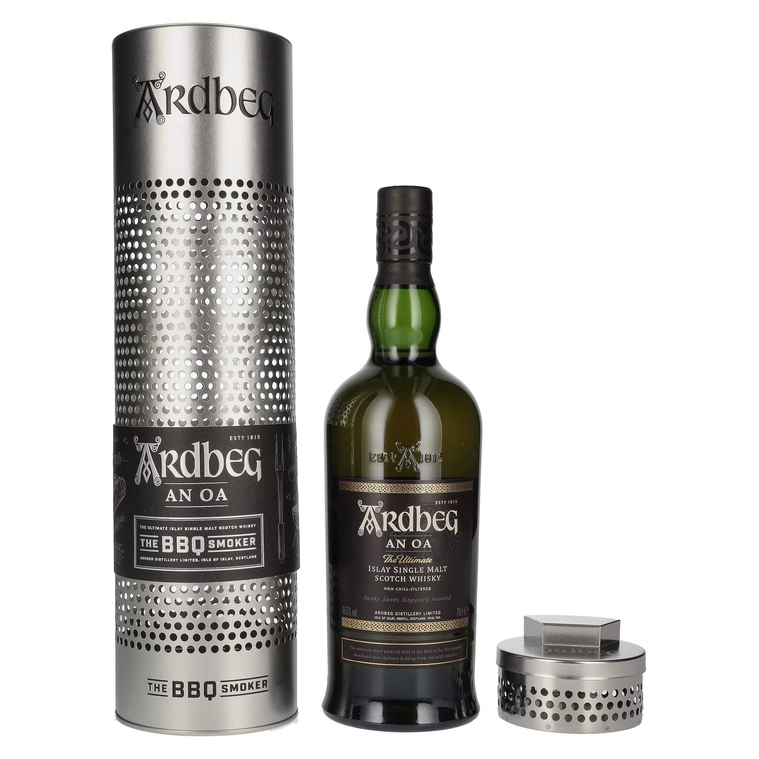 Ardbeg AN OA Islay Single Malt 46,6% Vol. 0,7l in Giftbox with BBQ Smoker