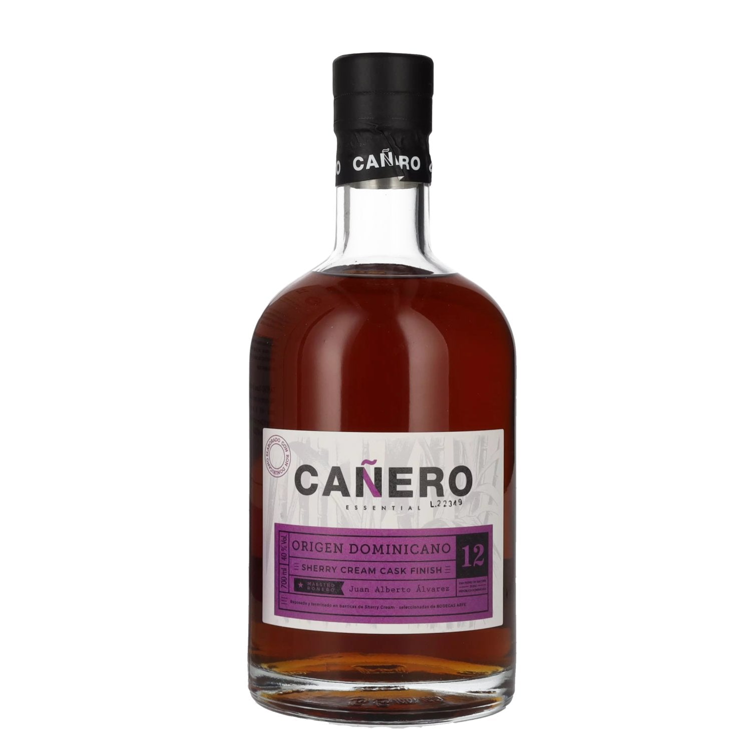 Ron Canero 12 Solera Ron Dominicano SHERRY CREAM CASK FINISH 40% Vol. 0,7l