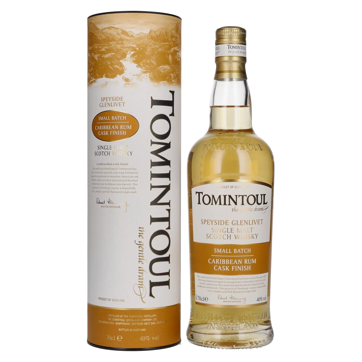 Tomintoul Small Batch Caribbean Rum Cask Finish 40% Vol. 0,7l in Giftbox