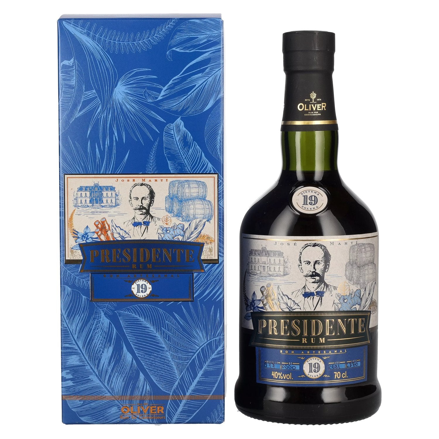 Presidente Marti 19 Sistema Solera 40% Vol. 0,7l in Giftbox