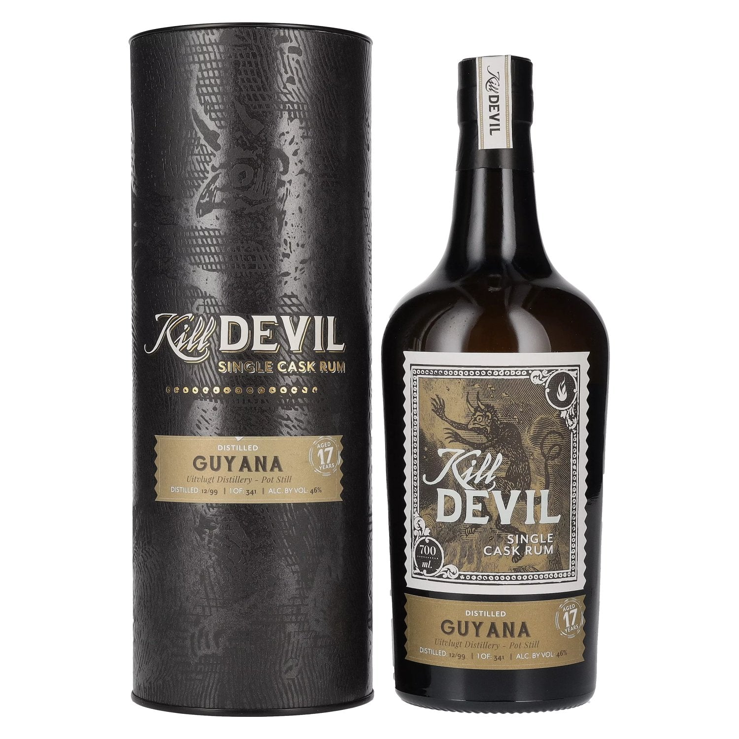 Hunter Laing Kill Devil Guyana 17 Years Old Single Cask Rum 1999 46% Vol. 0,7l in Giftbox