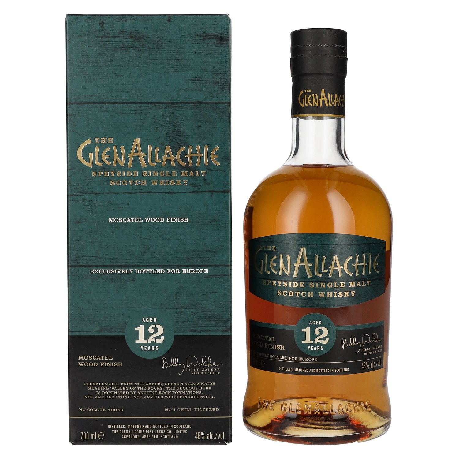 The GlenAllachie 12 Years Old MOSCATEL WOOD FINISH 48% Vol. 0,7l in Giftbox