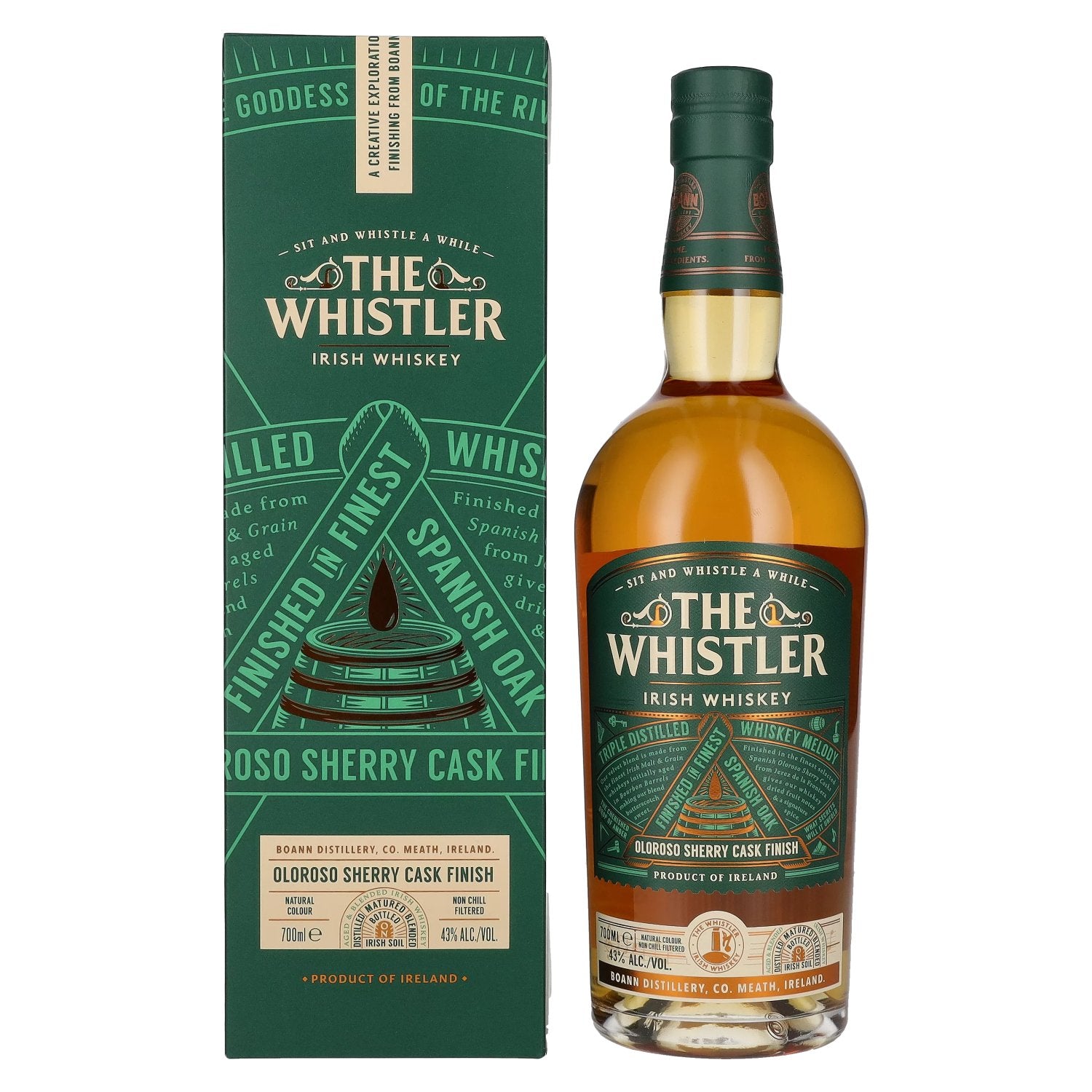 The Whistler Irish Whiskey OLOROSO SHERRY CASK FINISH 43% Vol. 0,7l in Giftbox