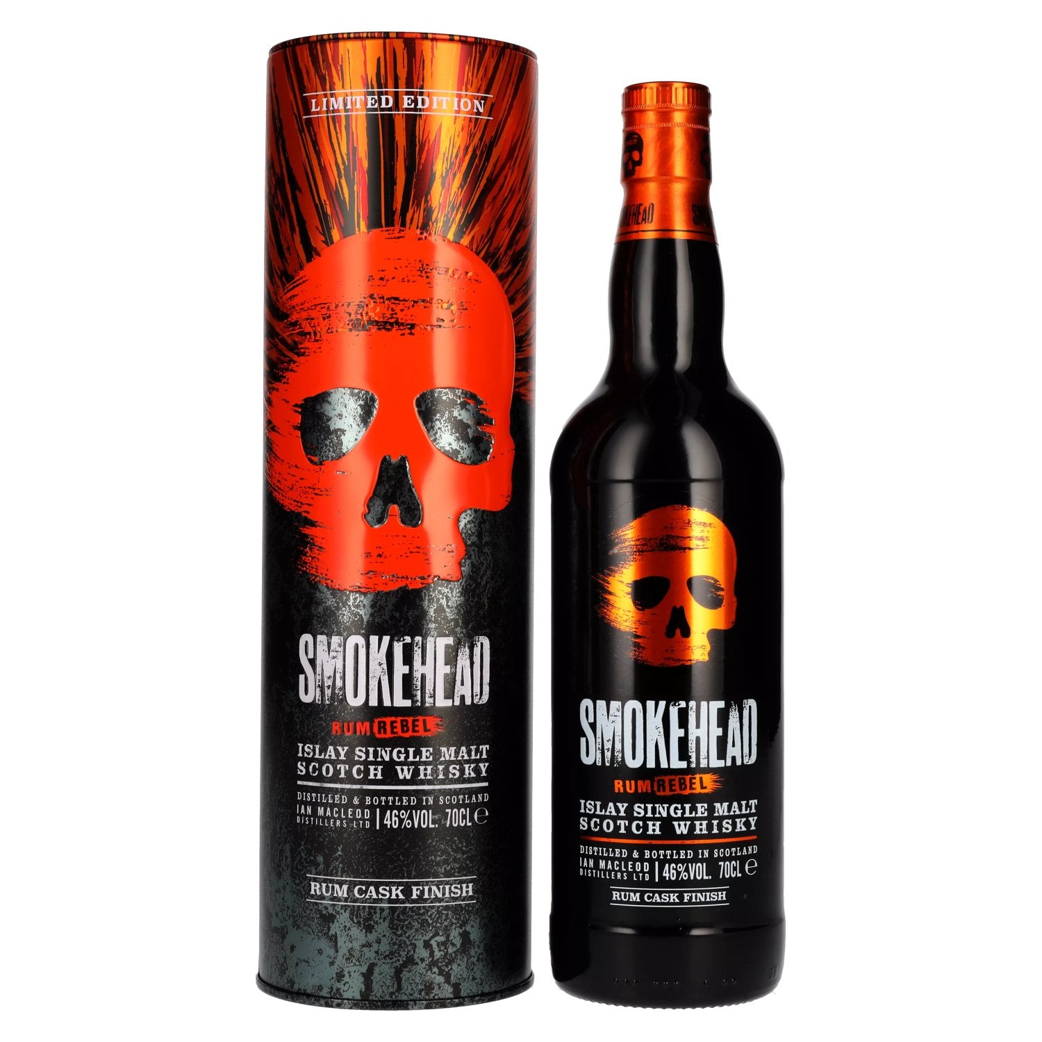 Smokehead RUM REBEL Islay Single Malt Scotch Whisky 46% Vol. 0,7l in Tinbox